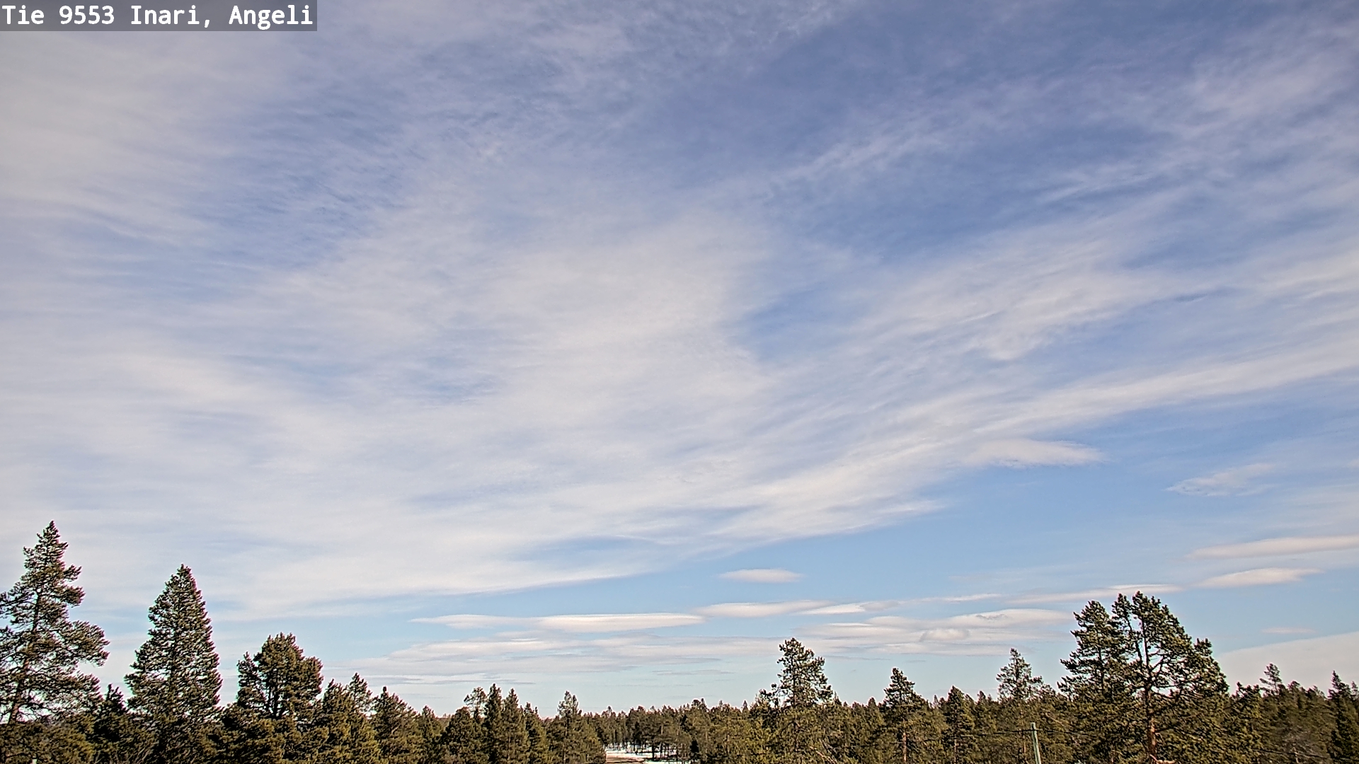 Weather Camera Image Road 9553 Inari, Angeli, Lintupuolivaara, Inari, Lappi