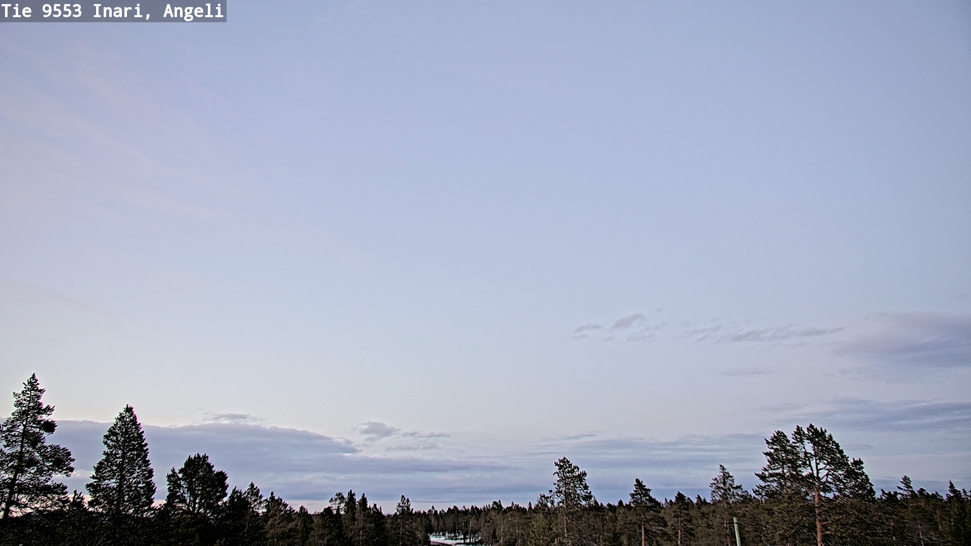 Weather Camera Image Road 9553 Inari, Angeli, Lintupuolivaara, Inari, Lappi