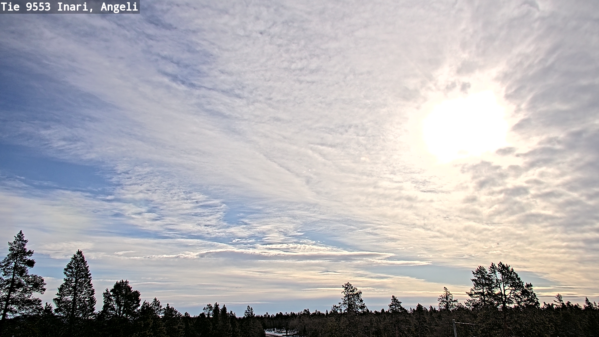 Weather Camera Image Road 9553 Inari, Angeli, Lintupuolivaara, Inari, Lappi