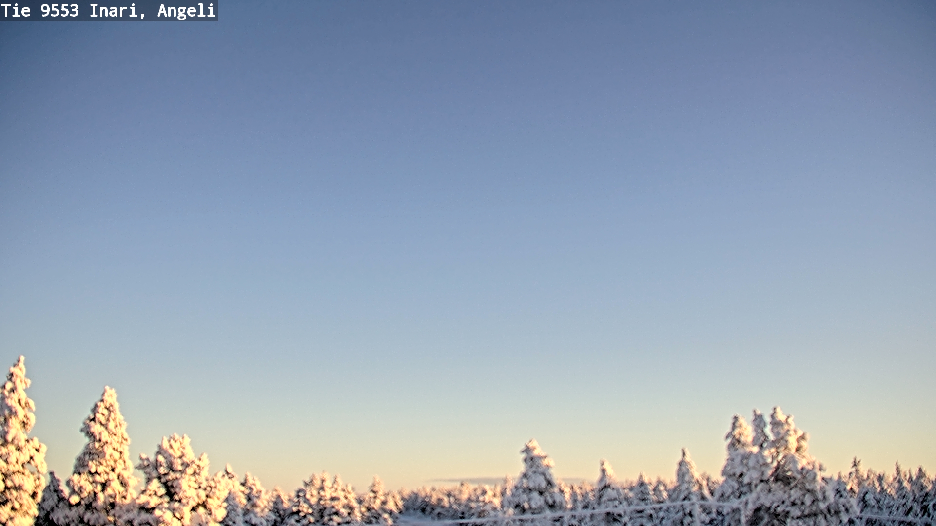 Weather Camera Image Road 9553 Inari, Angeli, Lintupuolivaara, Inari, Lappi