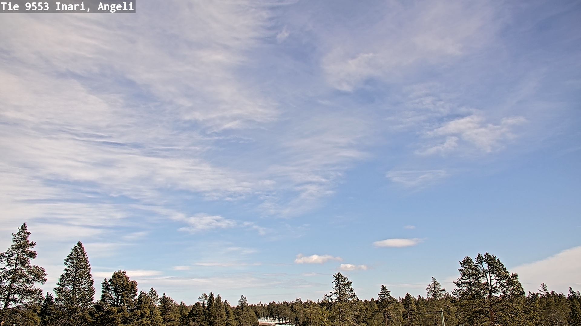 Weather Camera Image Road 9553 Inari, Angeli, Lintupuolivaara, Inari, Lappi