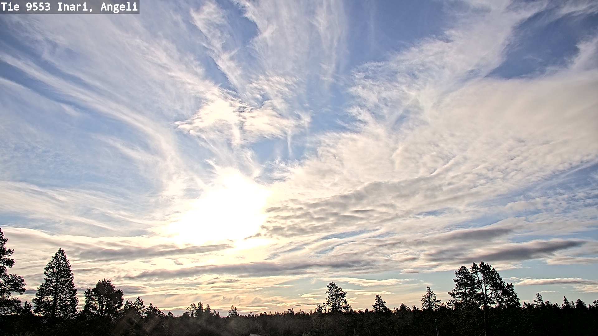 Weather Camera Image Road 9553 Inari, Angeli, Lintupuolivaara, Inari, Lappi