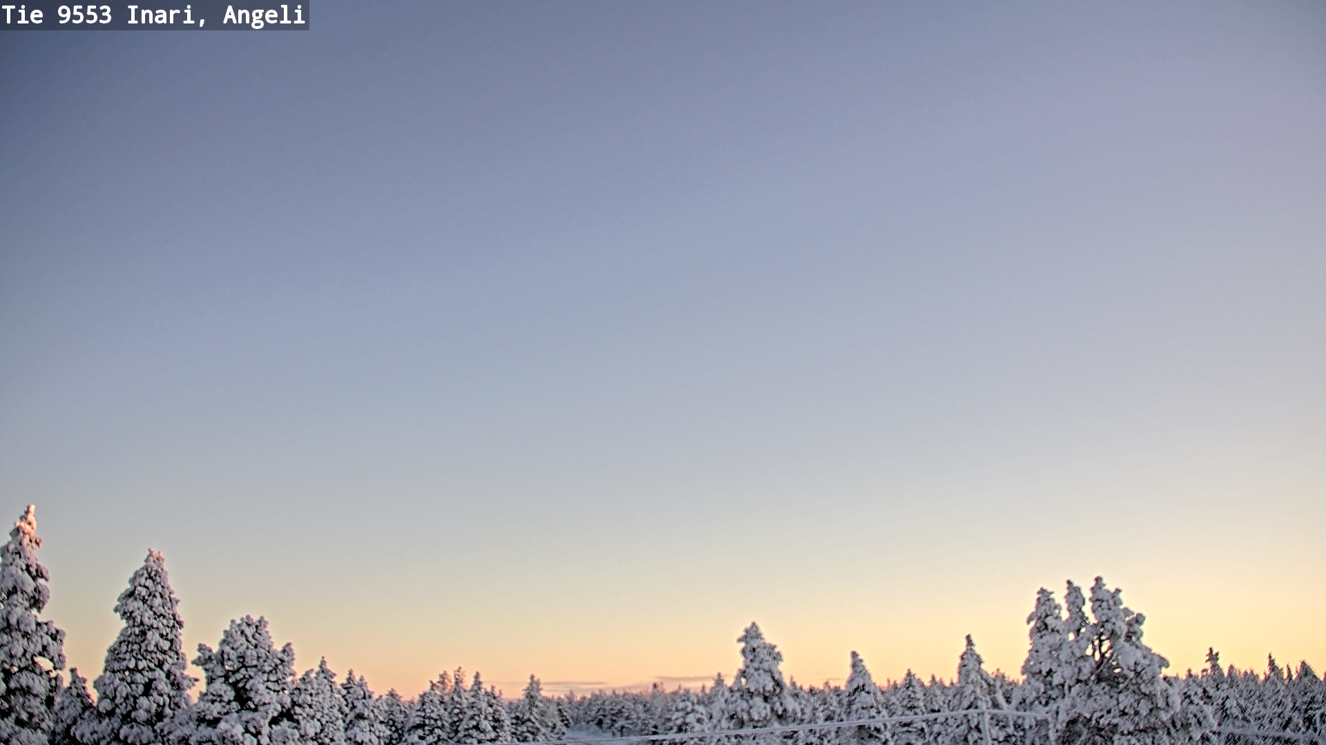 Weather Camera Image Road 9553 Inari, Angeli, Lintupuolivaara, Inari, Lappi