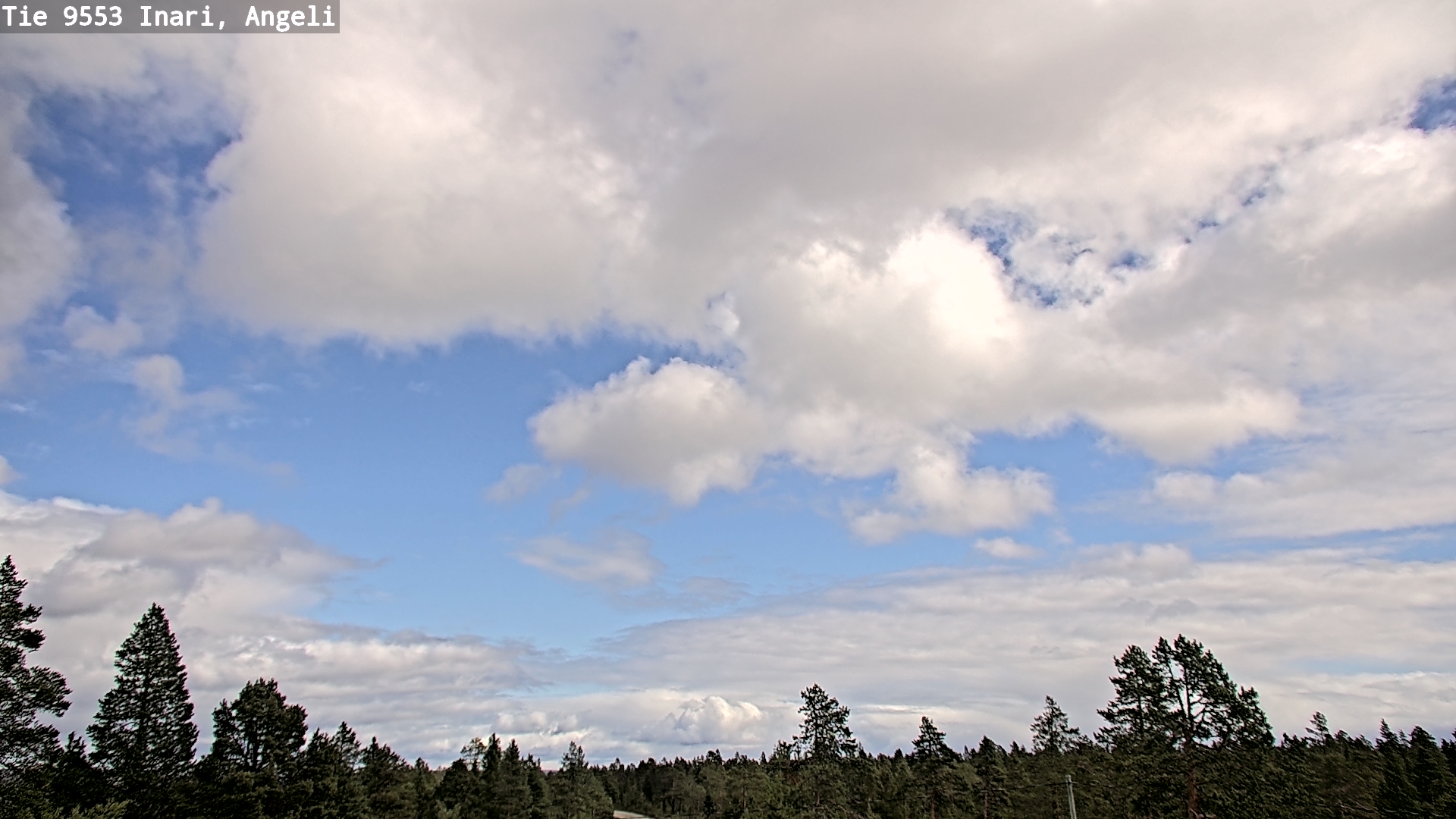 Weather Camera Image Road 9553 Inari, Angeli, Lintupuolivaara, Inari, Lappi