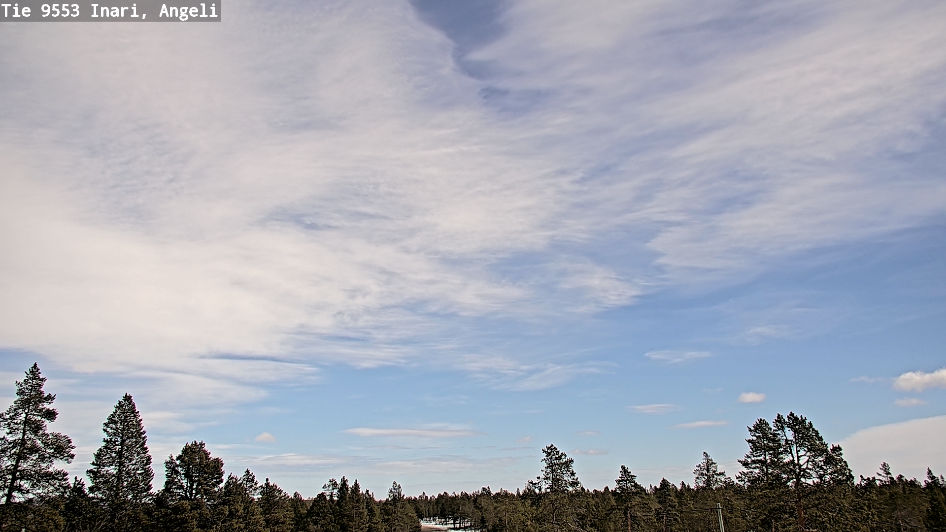 Weather Camera Image Road 9553 Inari, Angeli, Lintupuolivaara, Inari, Lappi