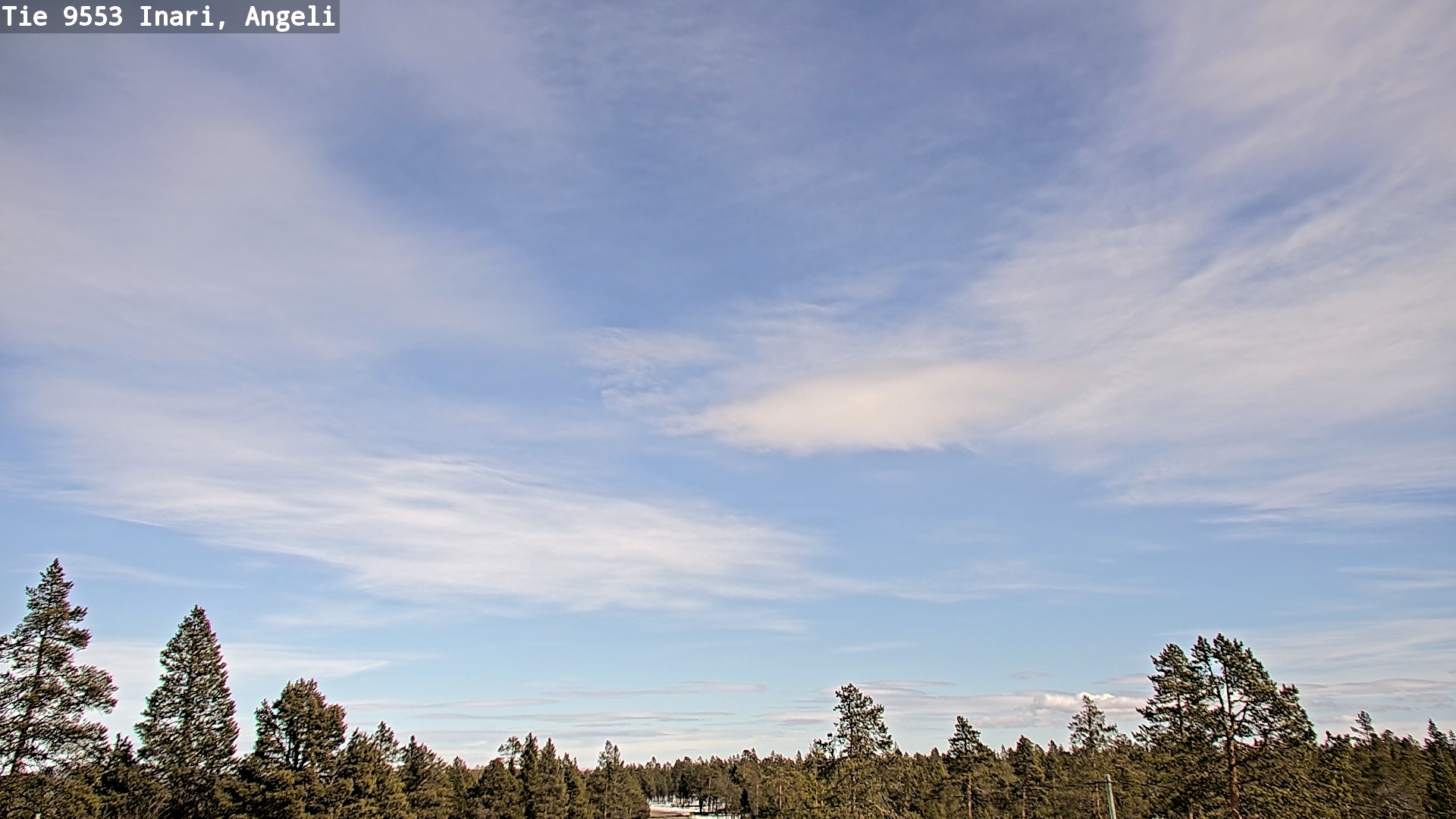 Weather Camera Image Road 9553 Inari, Angeli, Lintupuolivaara, Inari, Lappi