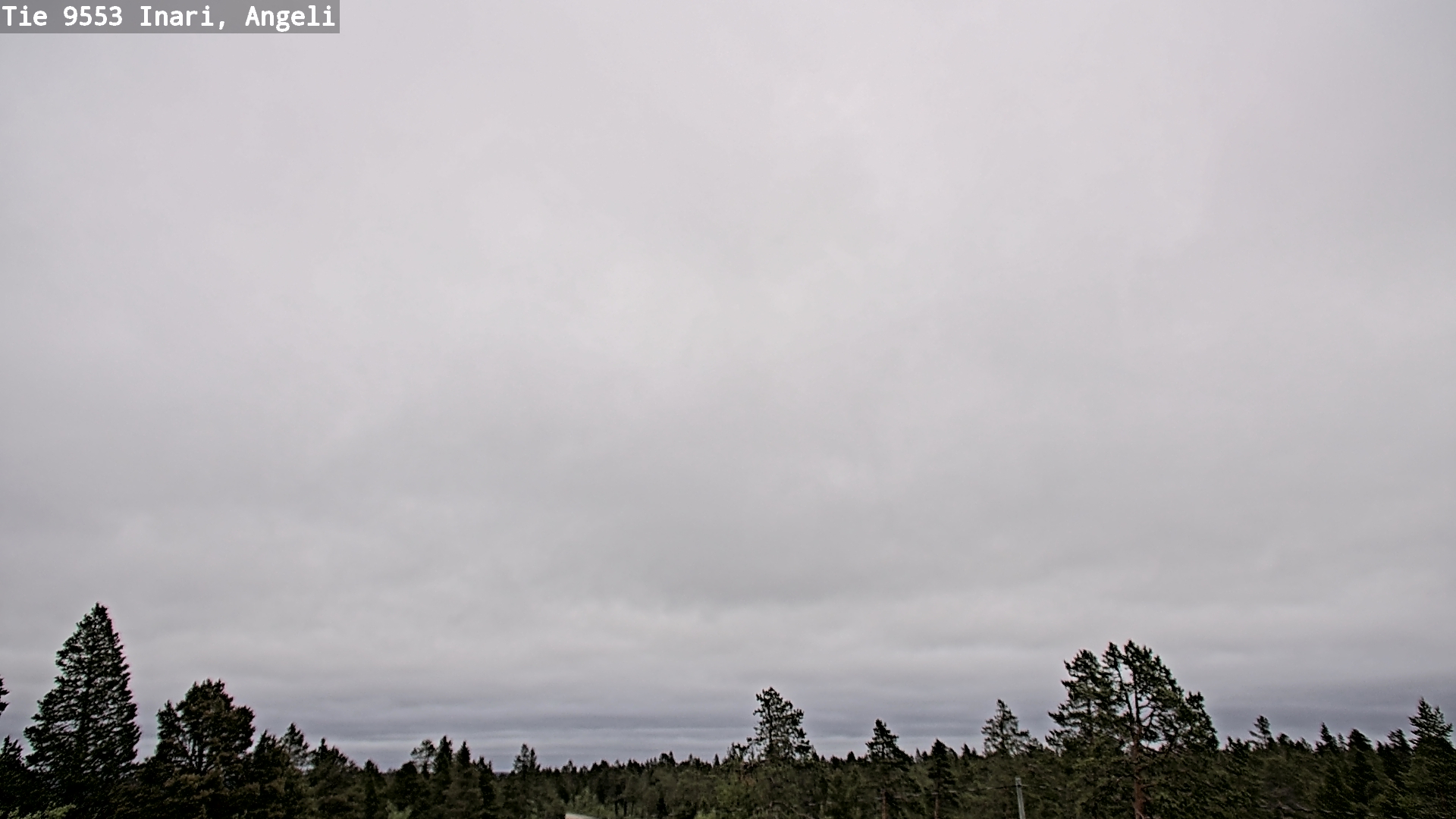Weather Camera Image Väg 9553 Inari, Angeli, Lintupuolivaara, Inari, Lappi