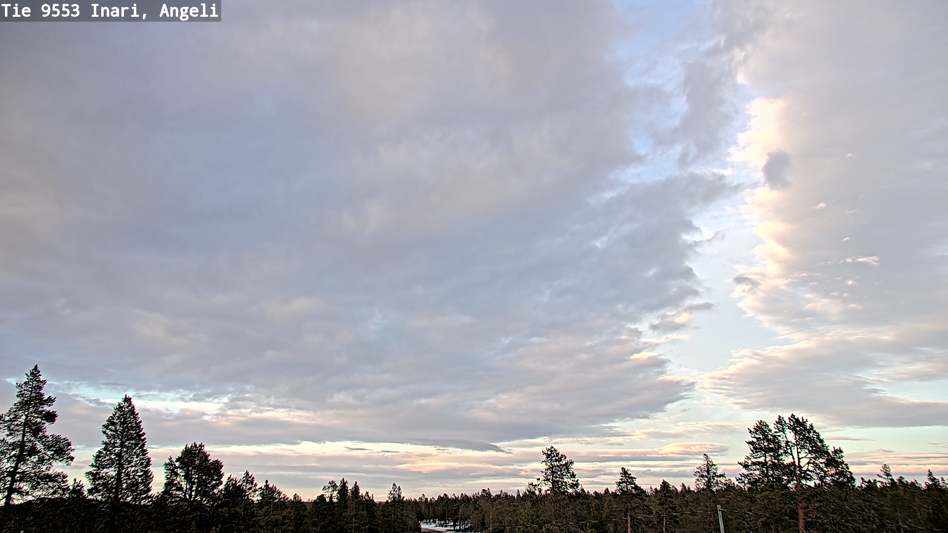 Weather Camera Image Road 9553 Inari, Angeli, Lintupuolivaara, Inari, Lappi