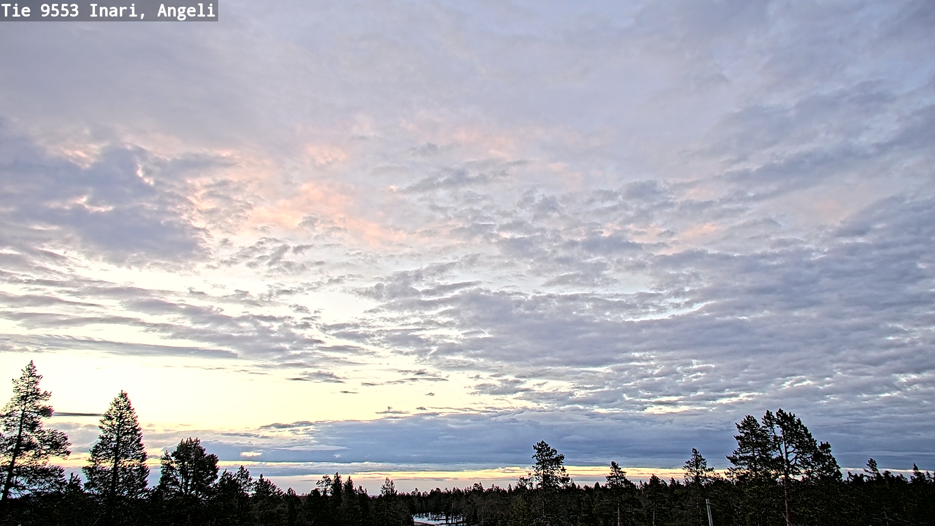 Weather Camera Image Road 9553 Inari, Angeli, Lintupuolivaara, Inari, Lappi