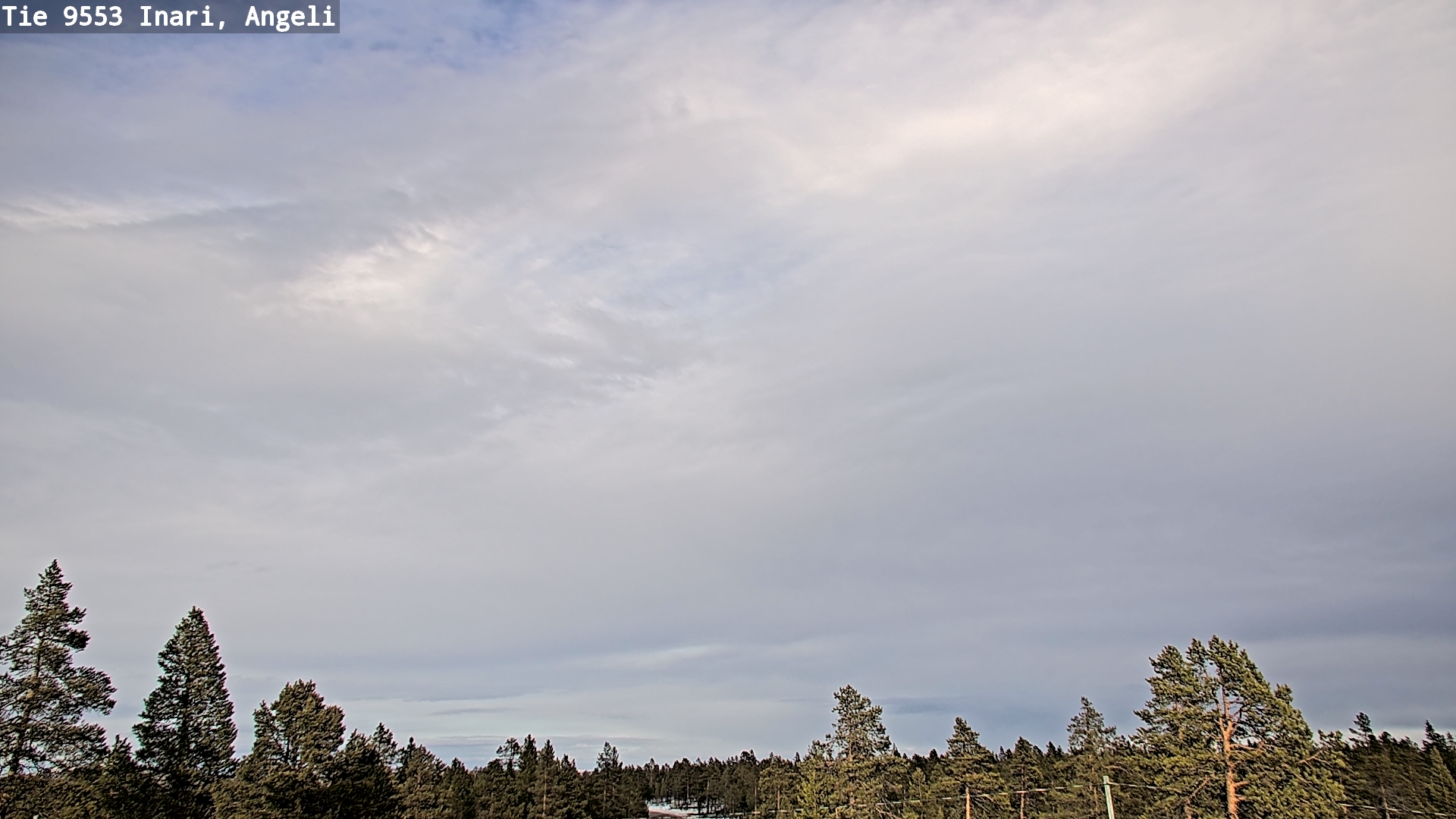 Weather Camera Image Road 9553 Inari, Angeli, Lintupuolivaara, Inari, Lappi
