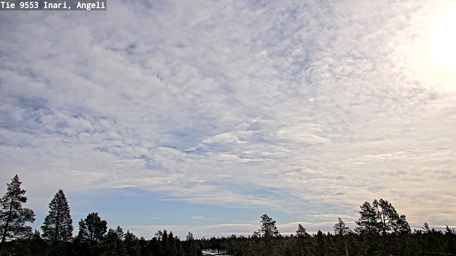 Weather Camera Image Road 9553 Inari, Angeli, Lintupuolivaara, Inari, Lappi