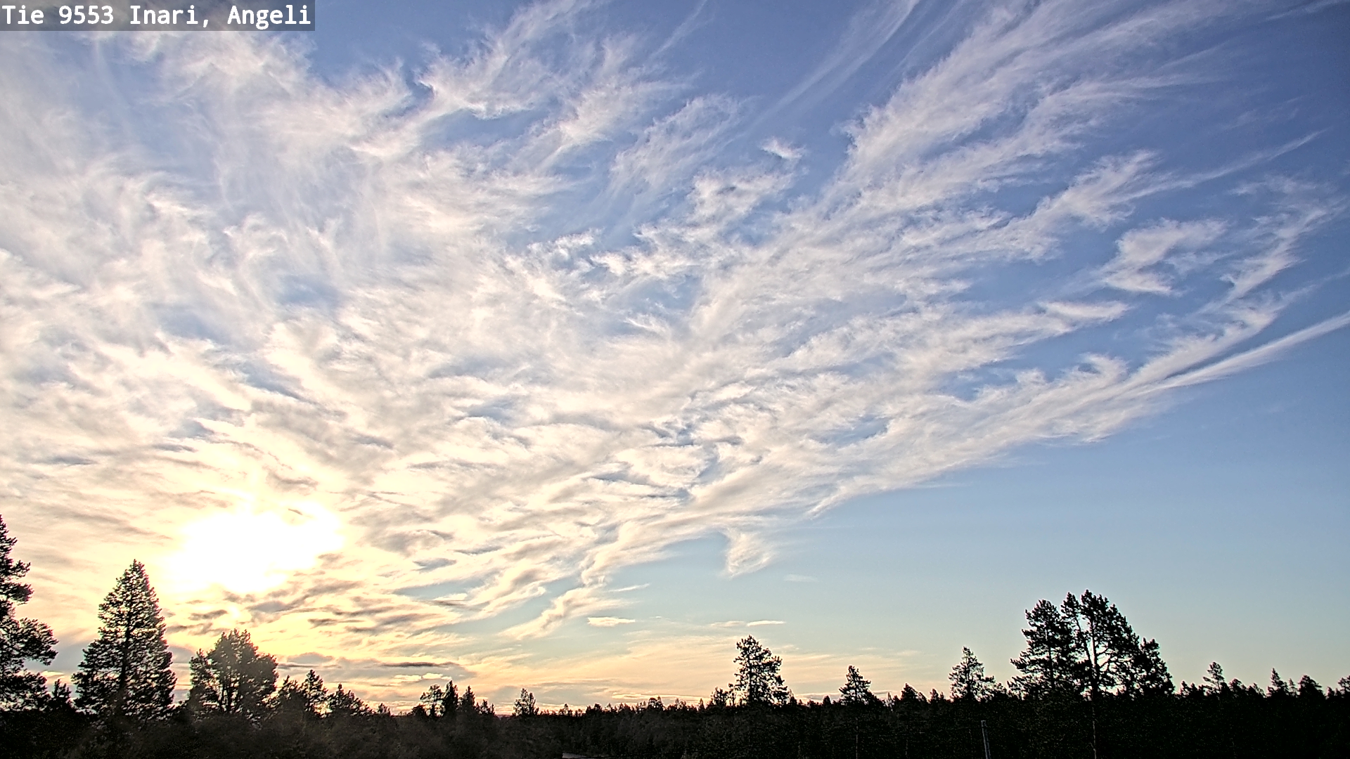 Weather Camera Image Road 9553 Inari, Angeli, Lintupuolivaara, Inari, Lappi