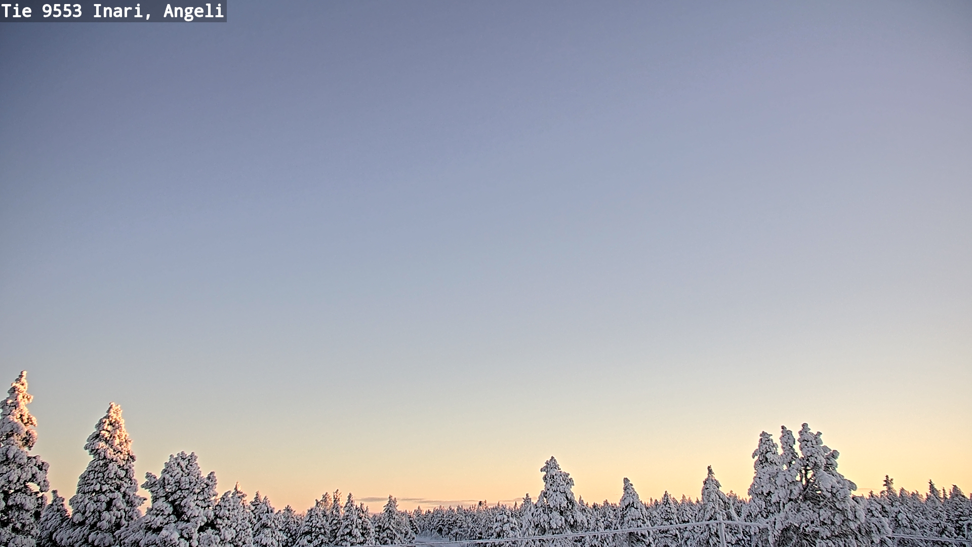 Weather Camera Image Road 9553 Inari, Angeli, Lintupuolivaara, Inari, Lappi