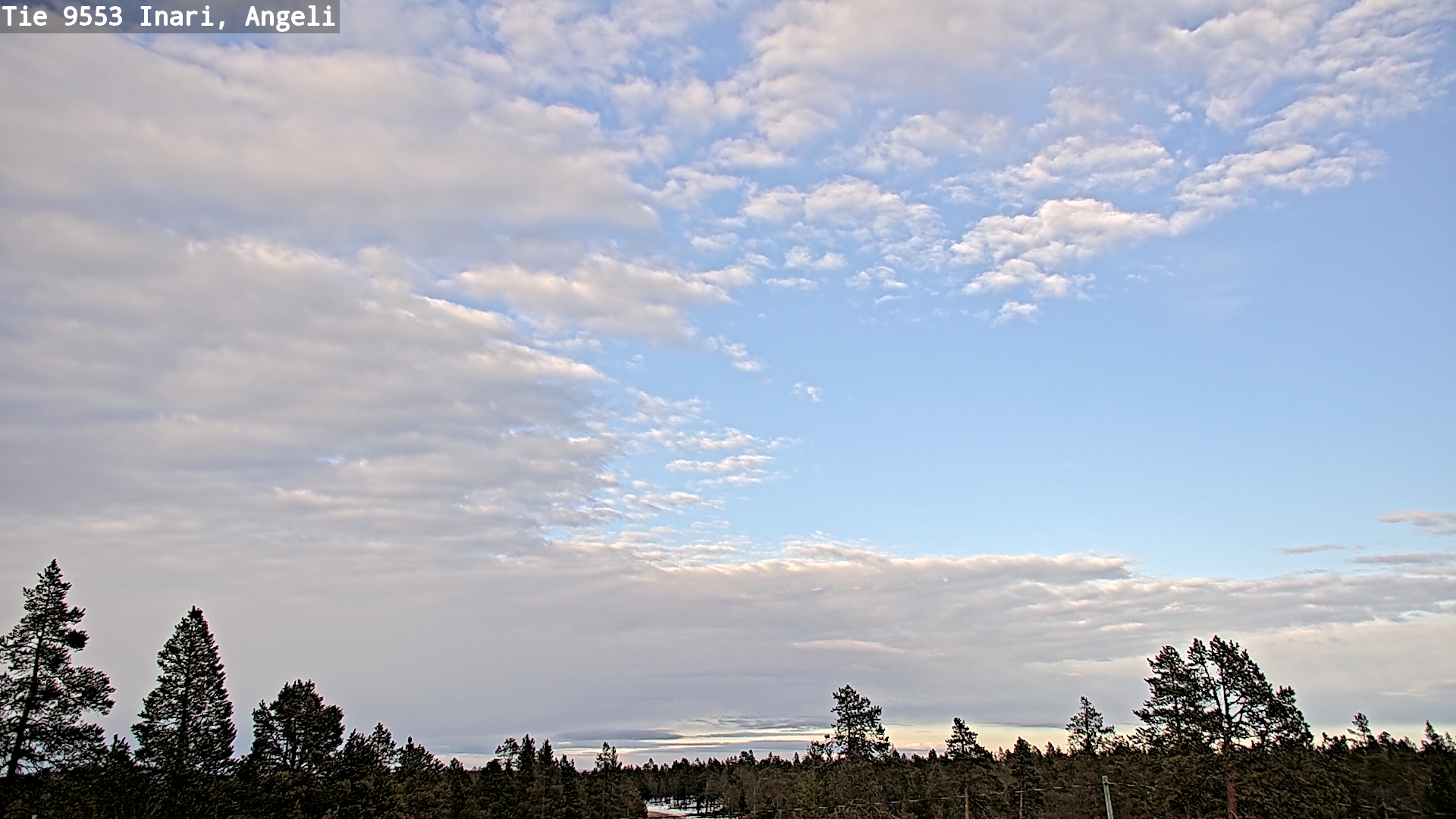 Weather Camera Image Road 9553 Inari, Angeli, Lintupuolivaara, Inari, Lappi