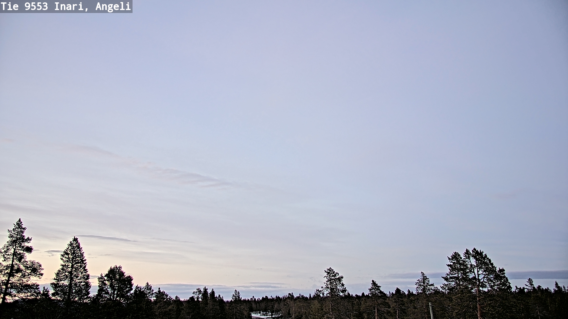 Weather Camera Image Road 9553 Inari, Angeli, Lintupuolivaara, Inari, Lappi