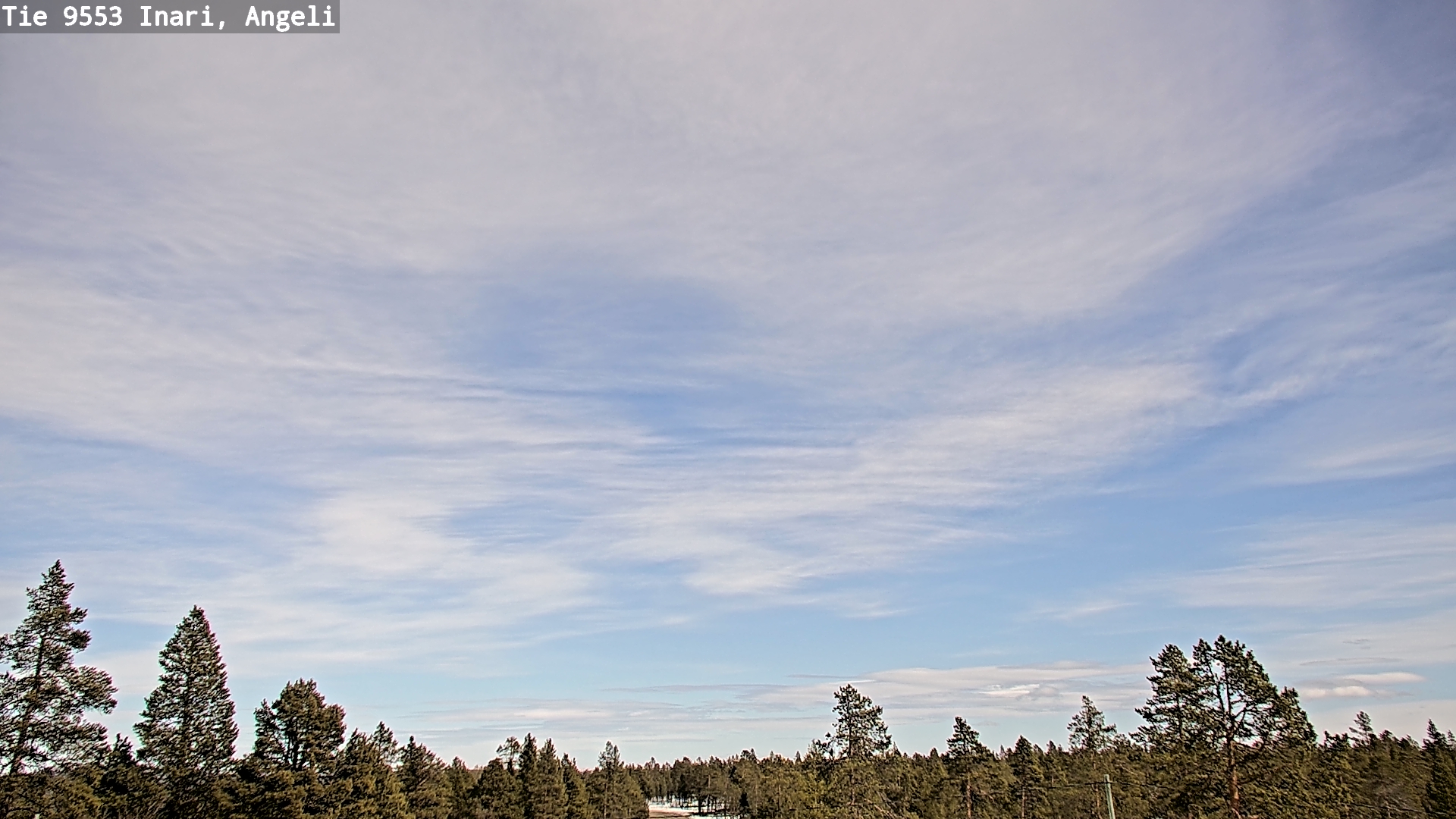 Weather Camera Image Road 9553 Inari, Angeli, Lintupuolivaara, Inari, Lappi