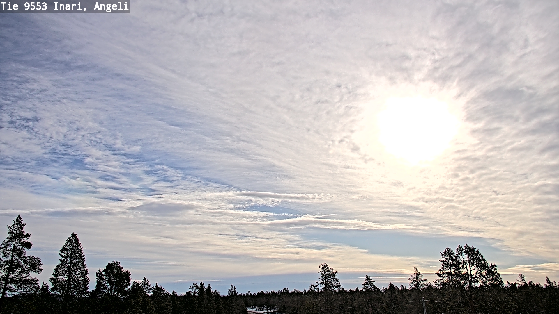 Weather Camera Image Road 9553 Inari, Angeli, Lintupuolivaara, Inari, Lappi