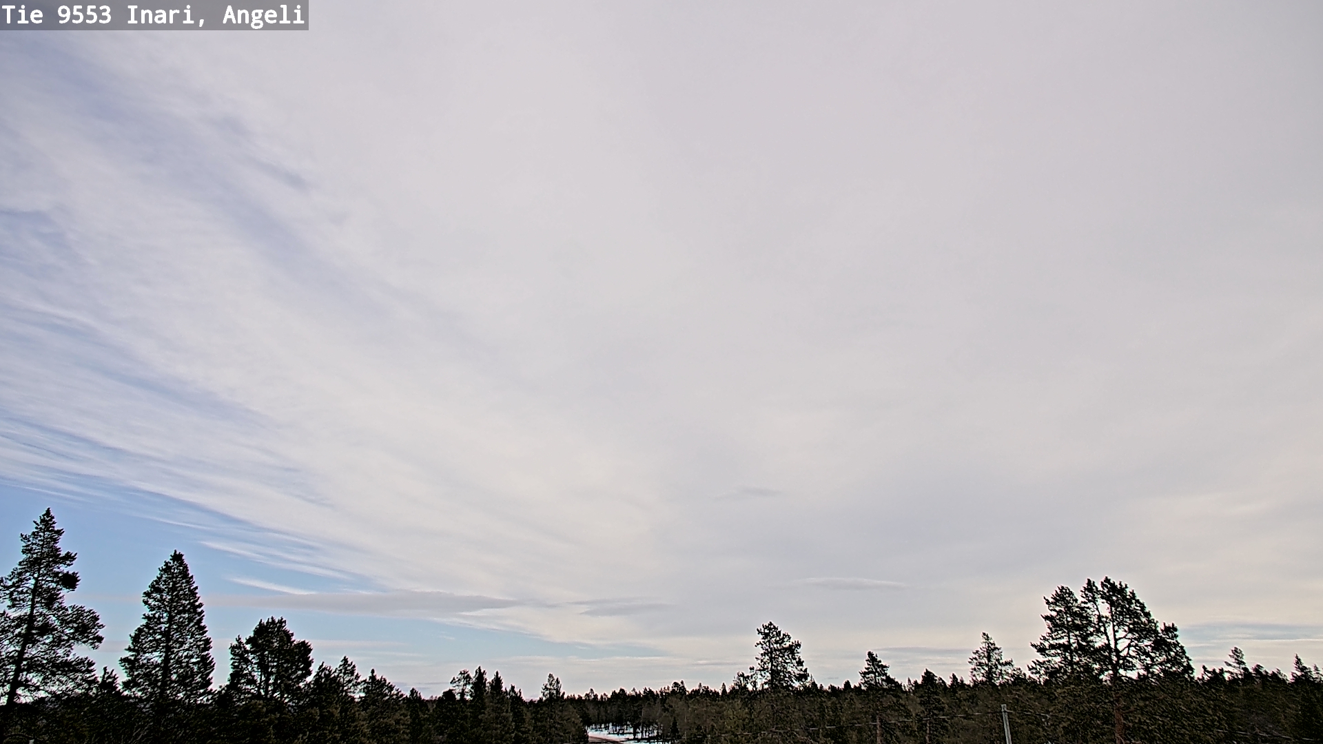 Weather Camera Image Road 9553 Inari, Angeli, Lintupuolivaara, Inari, Lappi