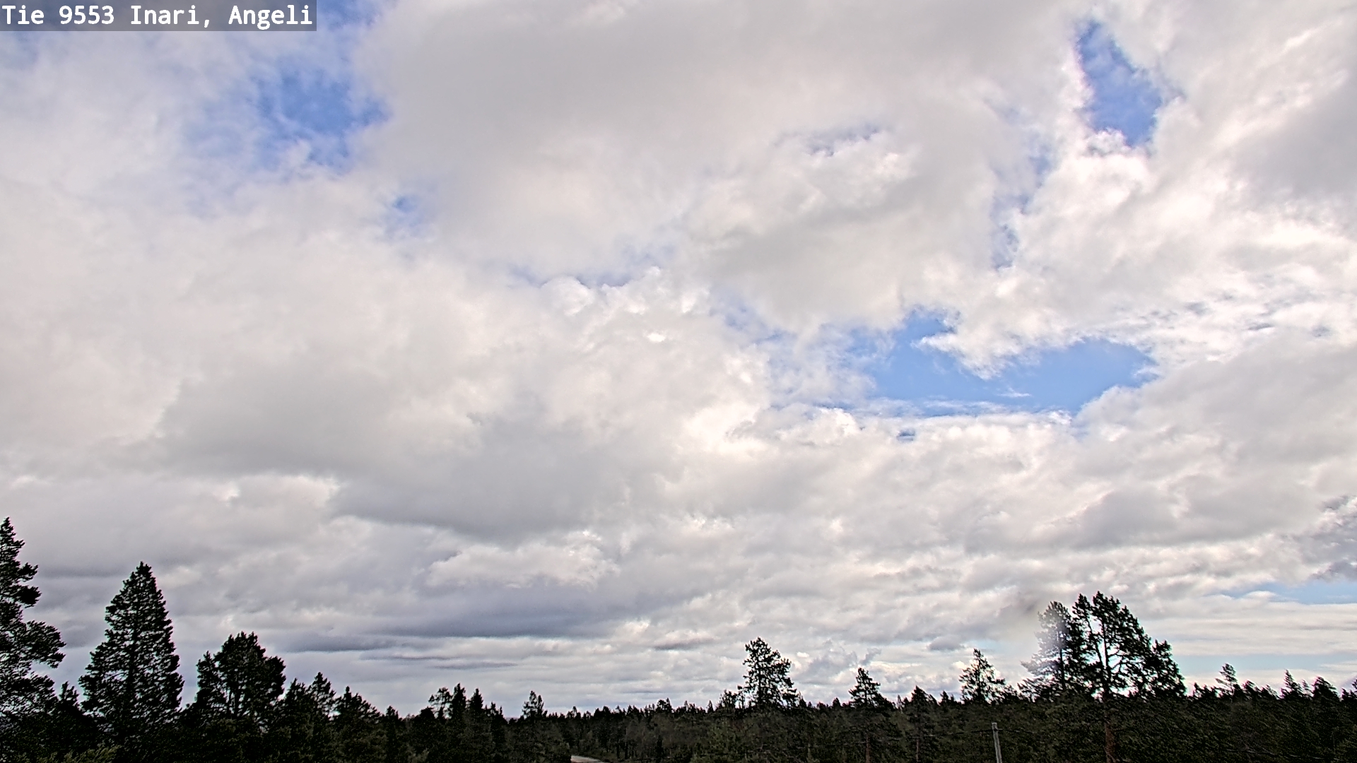 Weather Camera Image Road 9553 Inari, Angeli, Lintupuolivaara, Inari, Lappi