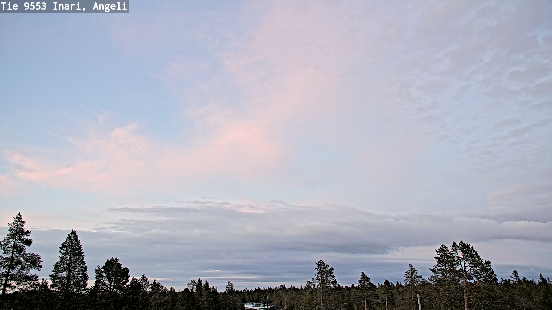 Weather Camera Image Road 9553 Inari, Angeli, Lintupuolivaara, Inari, Lappi