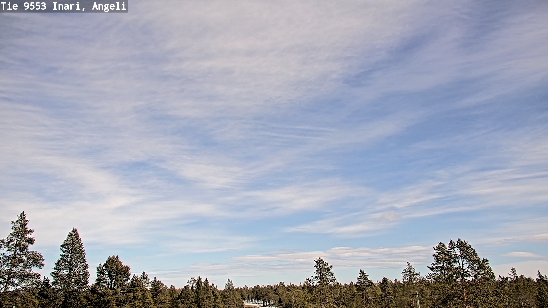 Weather Camera Image Road 9553 Inari, Angeli, Lintupuolivaara, Inari, Lappi