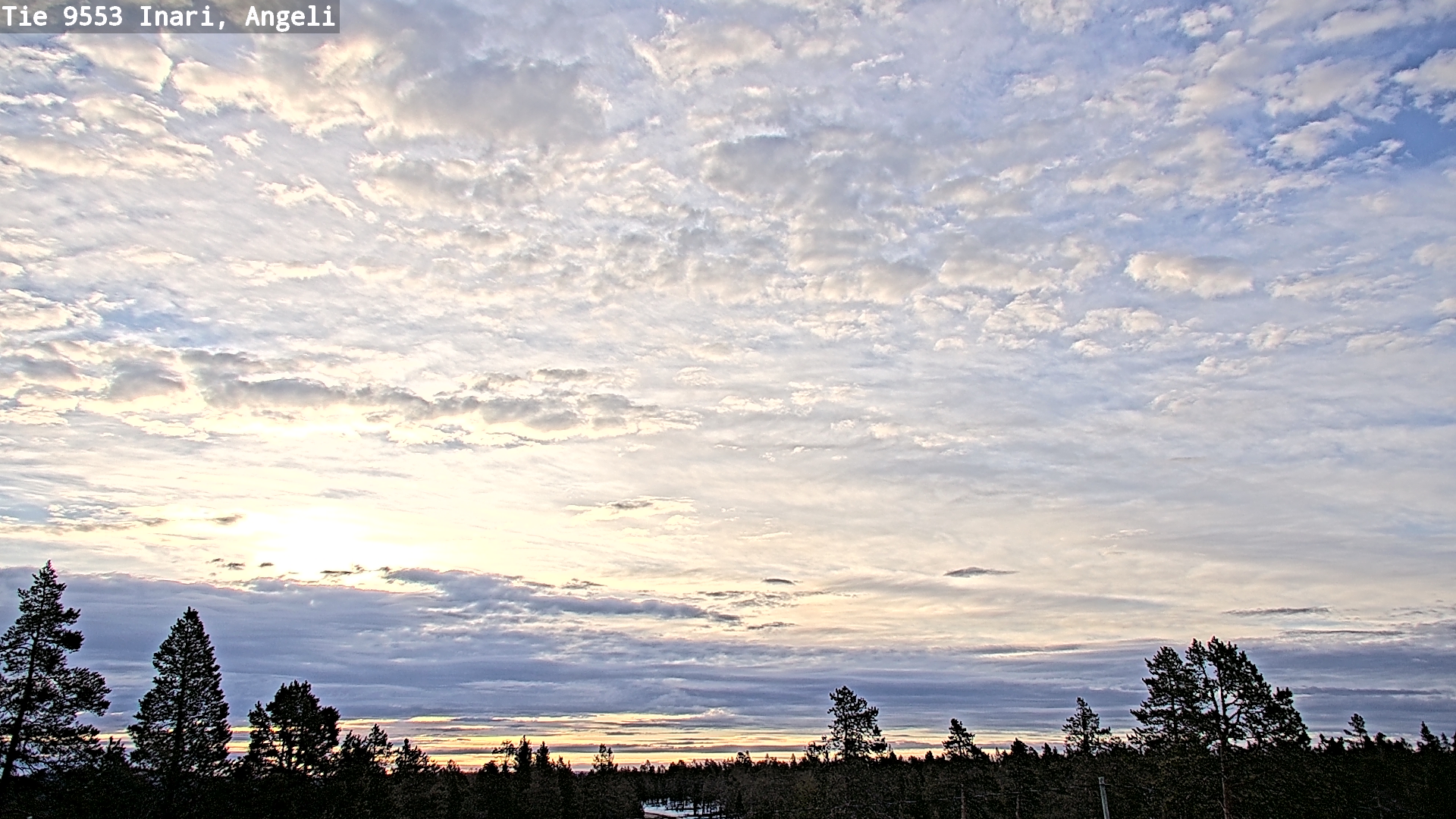 Weather Camera Image Road 9553 Inari, Angeli, Lintupuolivaara, Inari, Lappi
