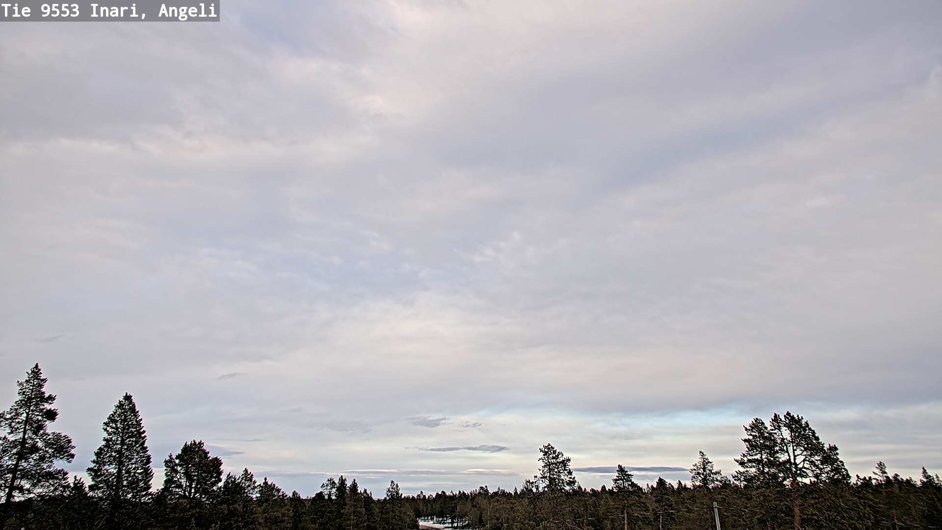 Weather Camera Image Road 9553 Inari, Angeli, Lintupuolivaara, Inari, Lappi