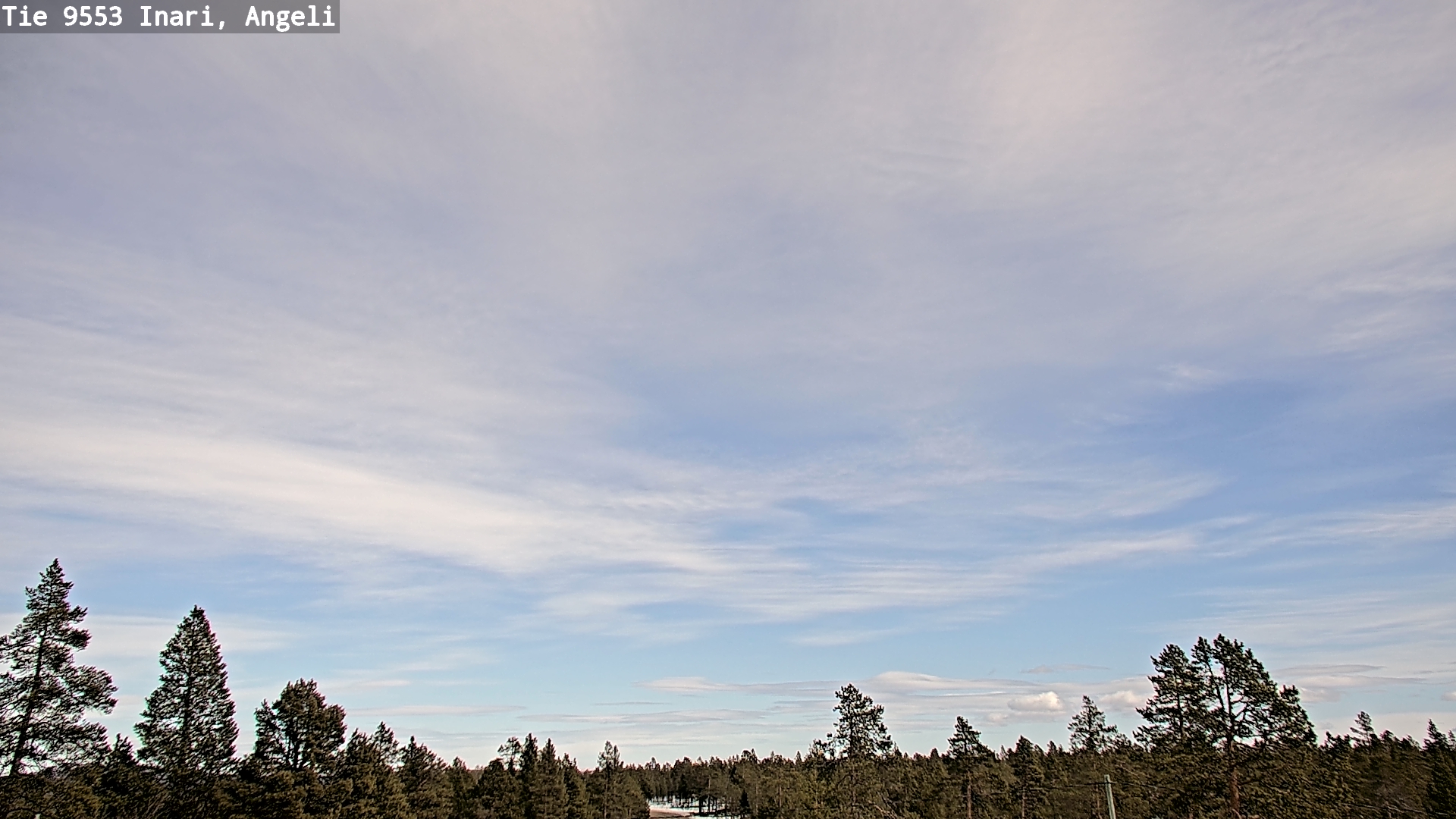 Weather Camera Image Road 9553 Inari, Angeli, Lintupuolivaara, Inari, Lappi