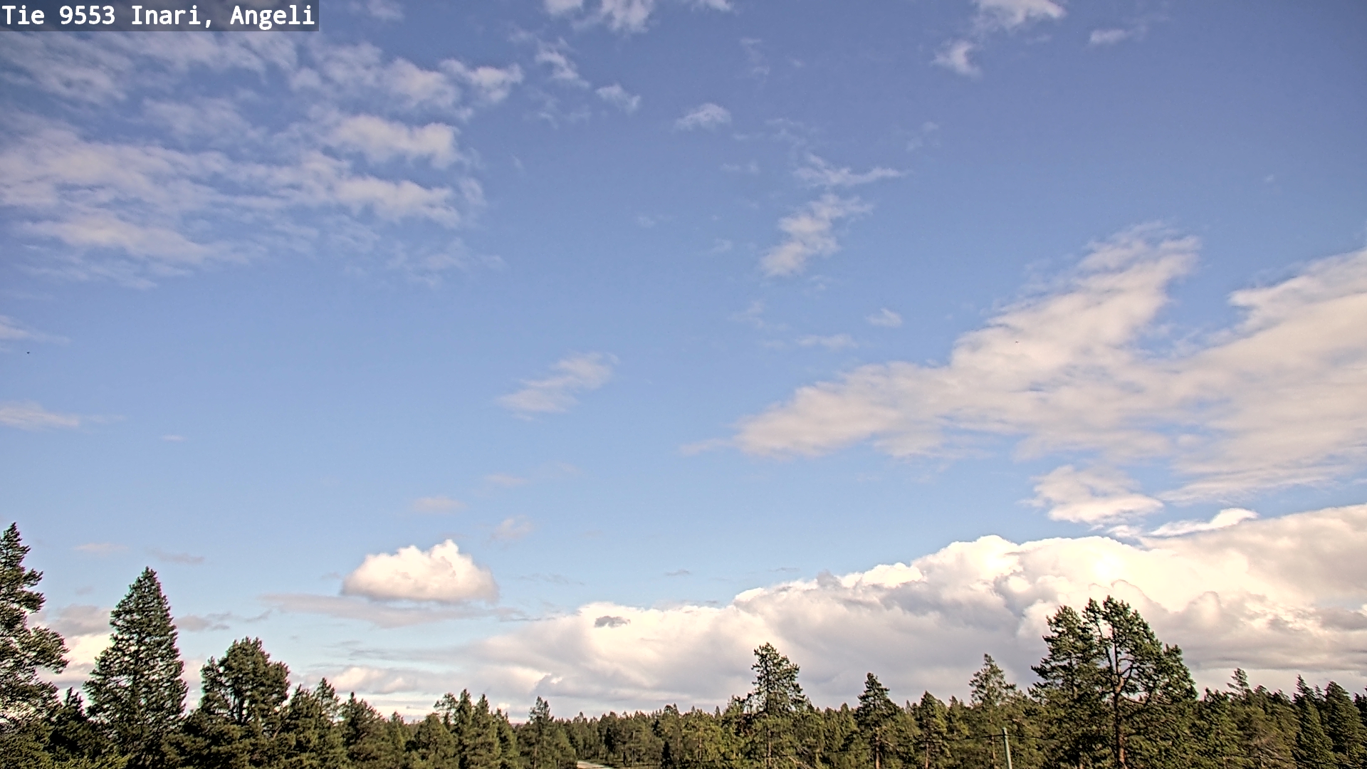 Weather Camera Image Väg 9553 Inari, Angeli, Lintupuolivaara, Inari, Lappi