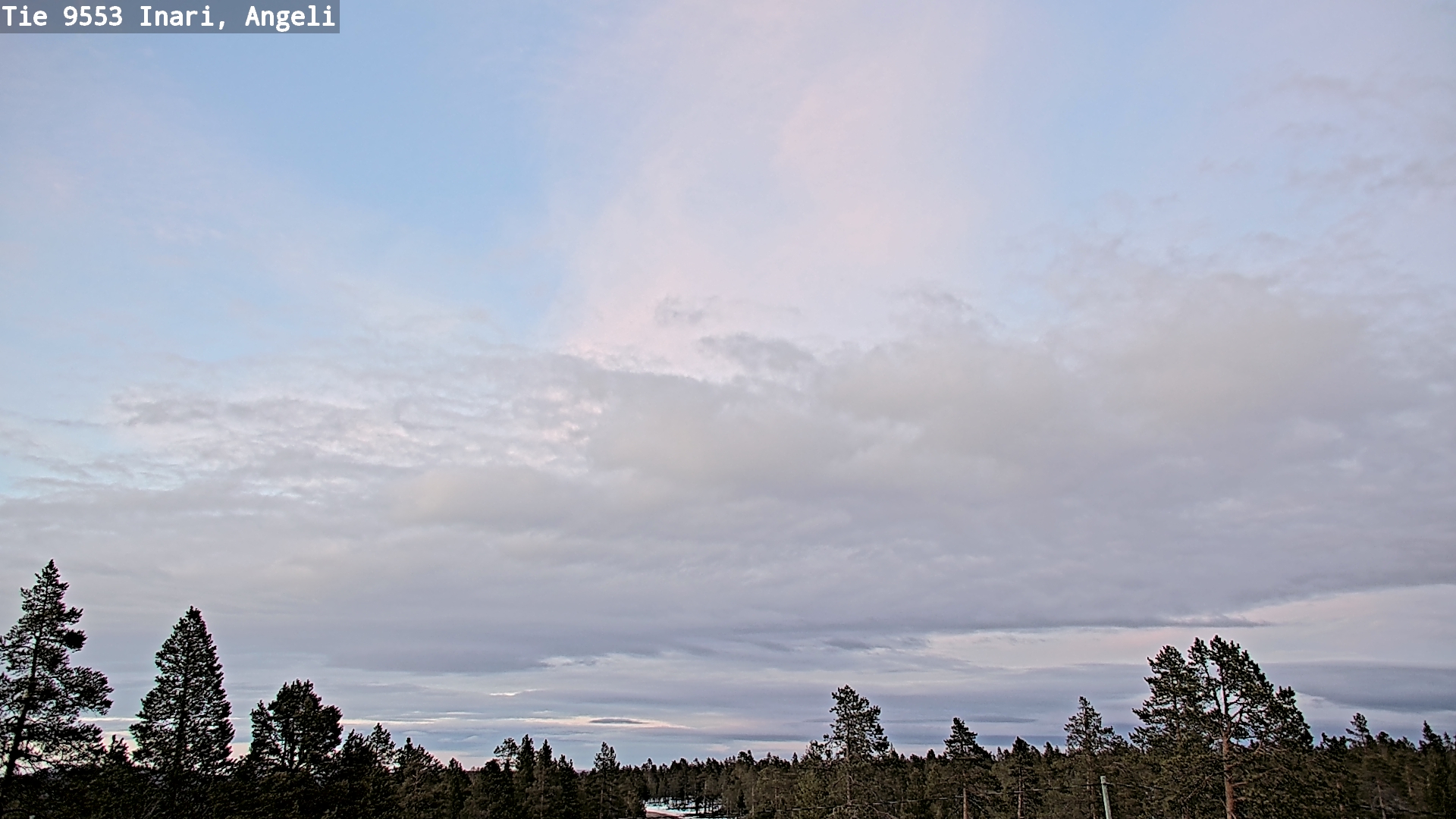 Weather Camera Image Road 9553 Inari, Angeli, Lintupuolivaara, Inari, Lappi