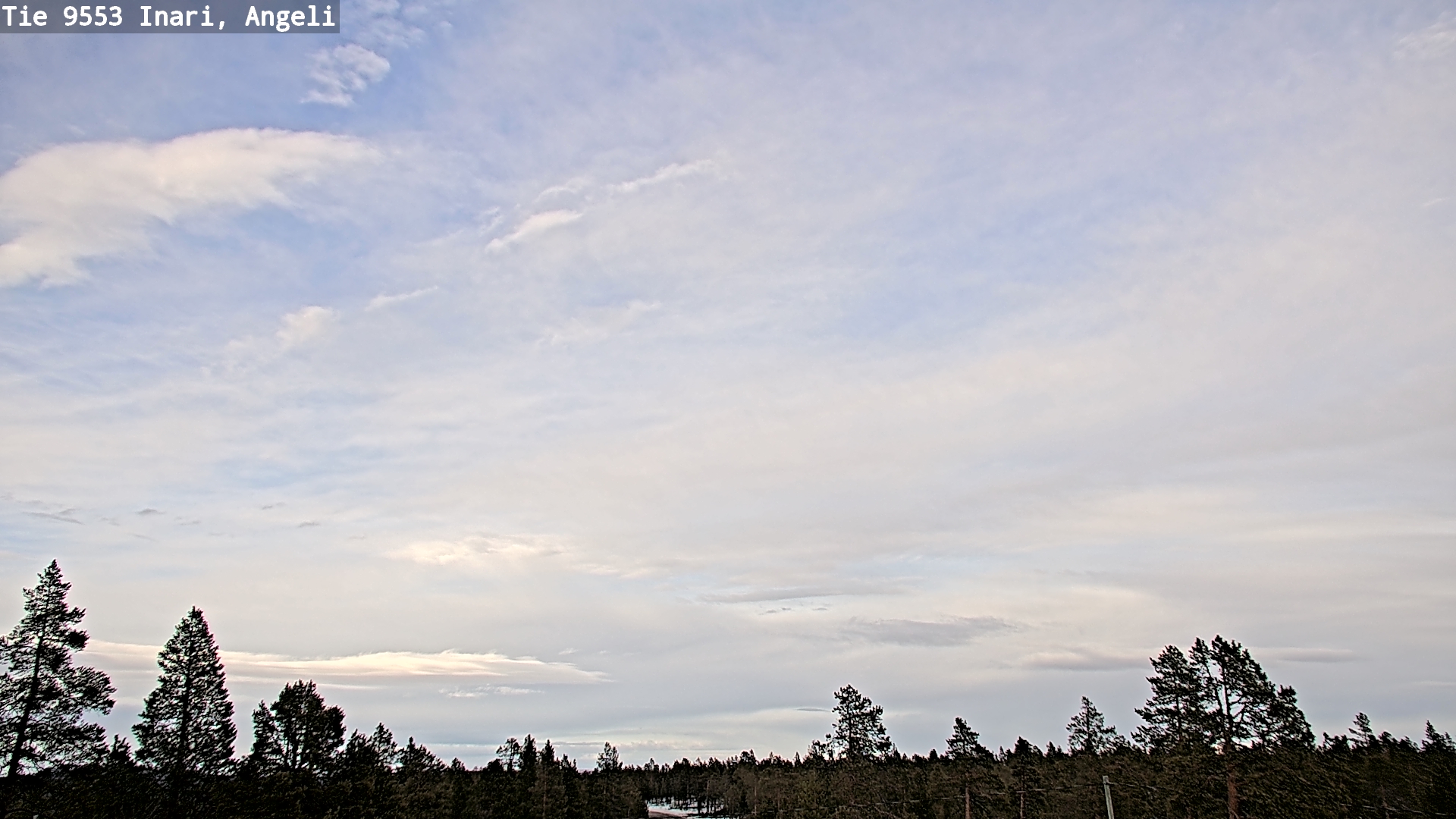 Weather Camera Image Road 9553 Inari, Angeli, Lintupuolivaara, Inari, Lappi