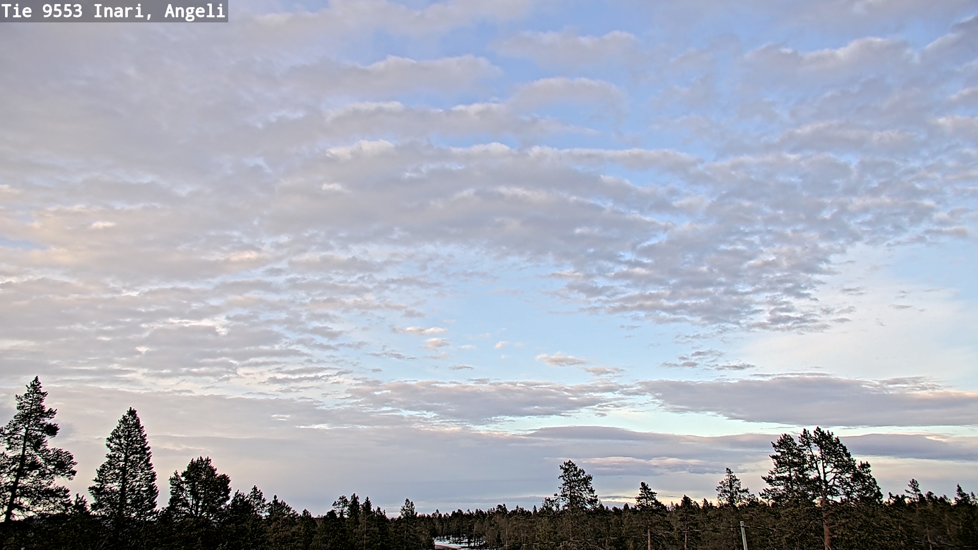 Weather Camera Image Road 9553 Inari, Angeli, Lintupuolivaara, Inari, Lappi