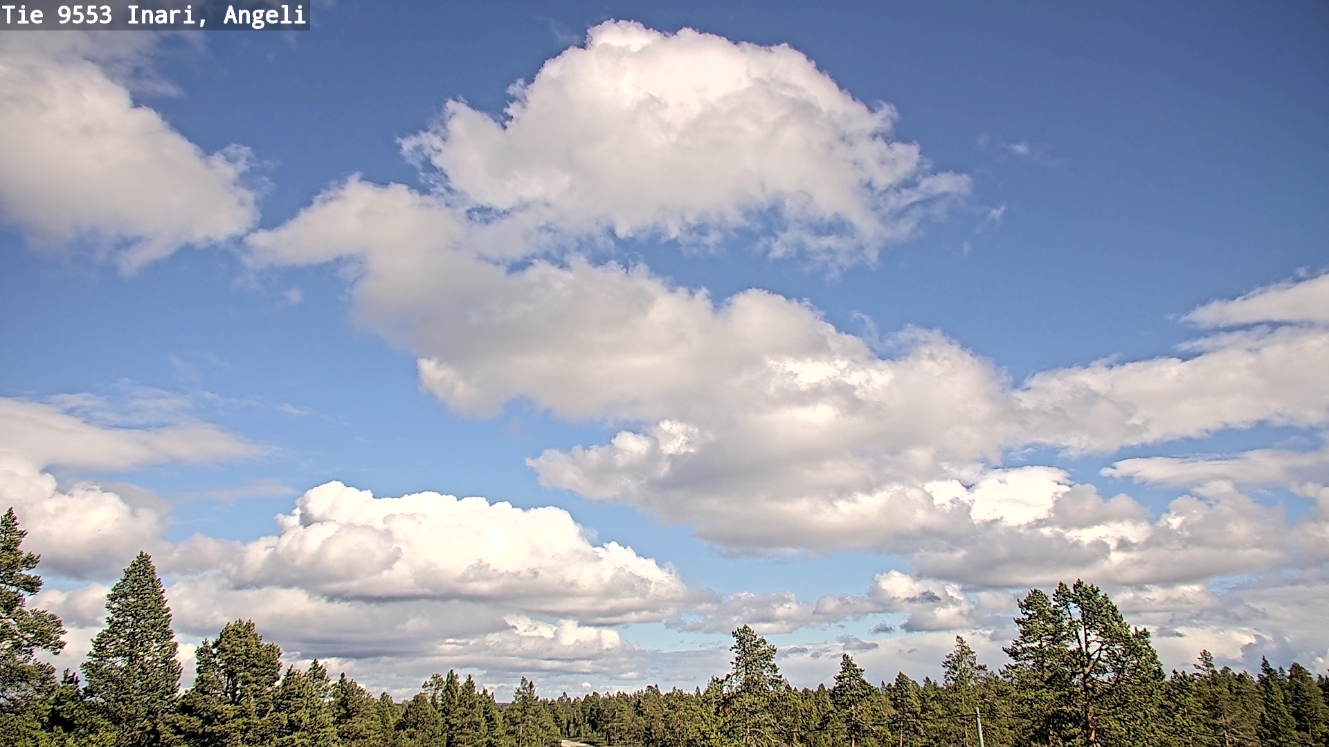 Weather Camera Image Väg 9553 Inari, Angeli, Lintupuolivaara, Inari, Lappi