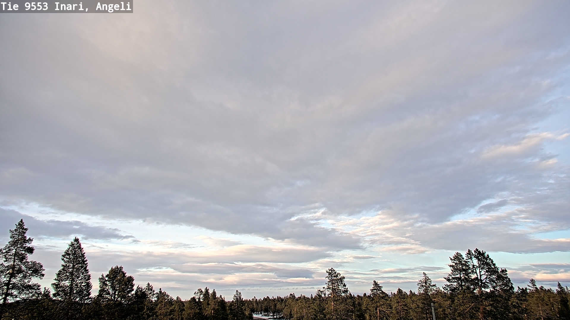 Weather Camera Image Road 9553 Inari, Angeli, Lintupuolivaara, Inari, Lappi