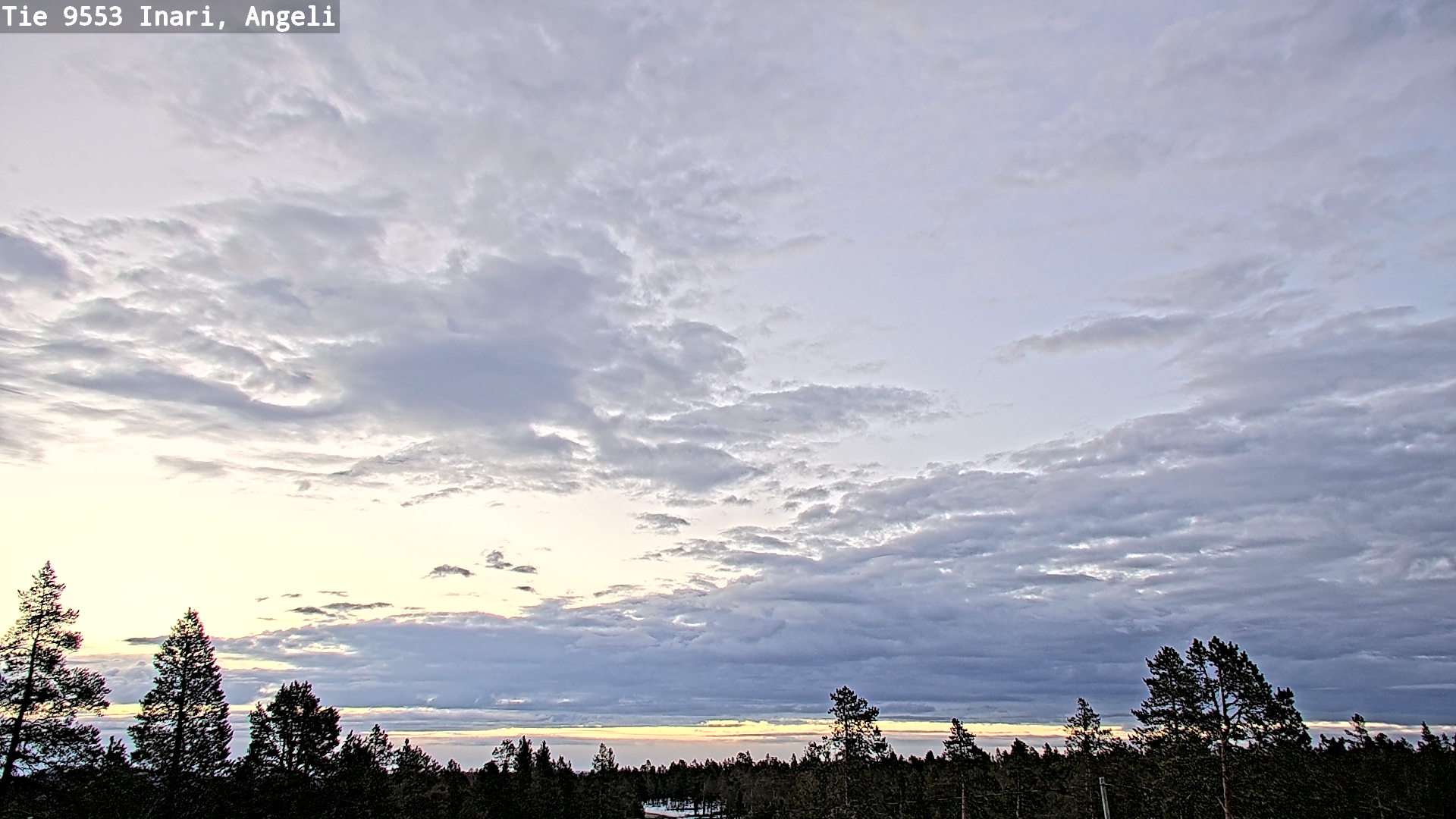 Weather Camera Image Road 9553 Inari, Angeli, Lintupuolivaara, Inari, Lappi