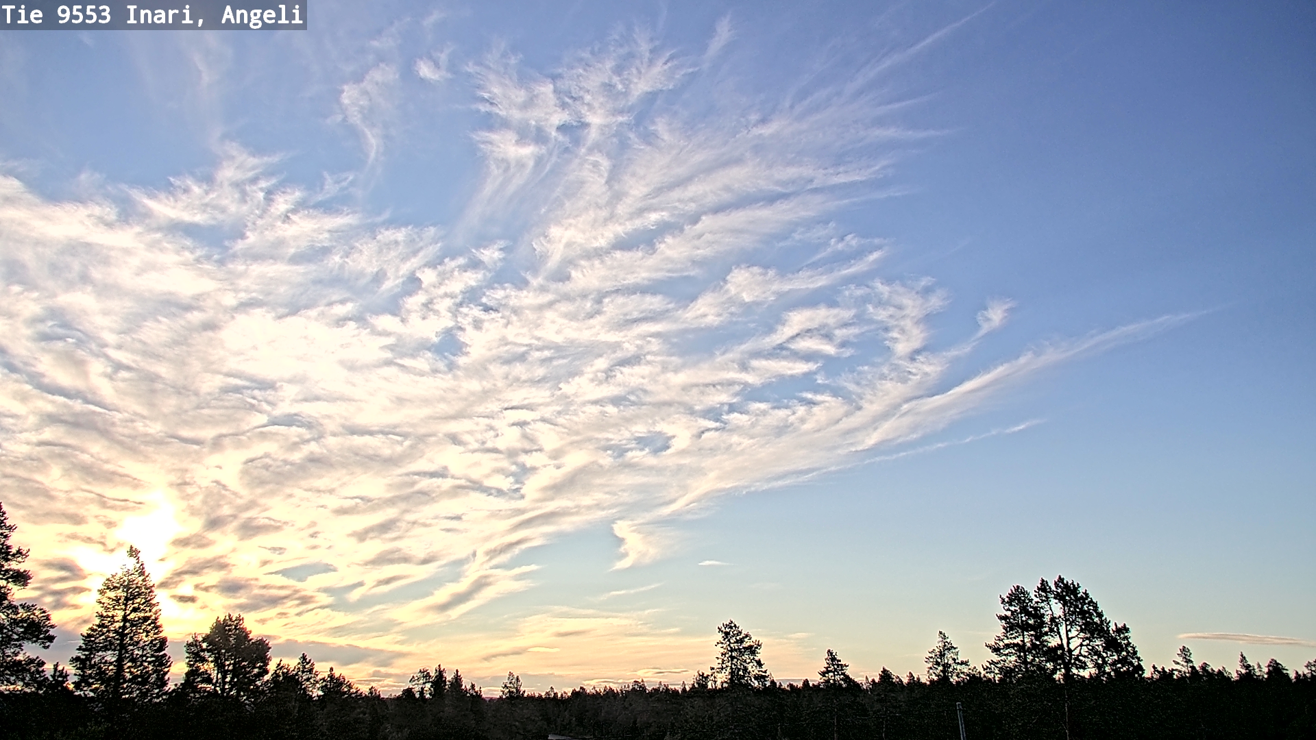 Weather Camera Image Road 9553 Inari, Angeli, Lintupuolivaara, Inari, Lappi