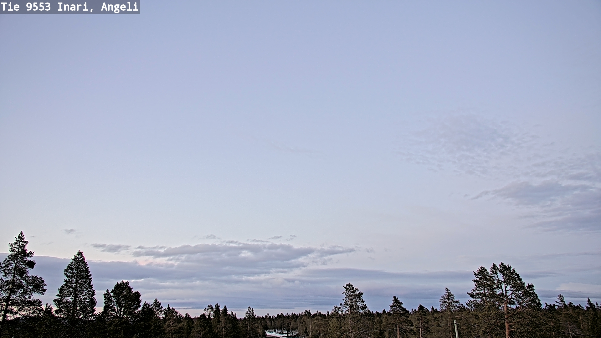 Weather Camera Image Road 9553 Inari, Angeli, Lintupuolivaara, Inari, Lappi