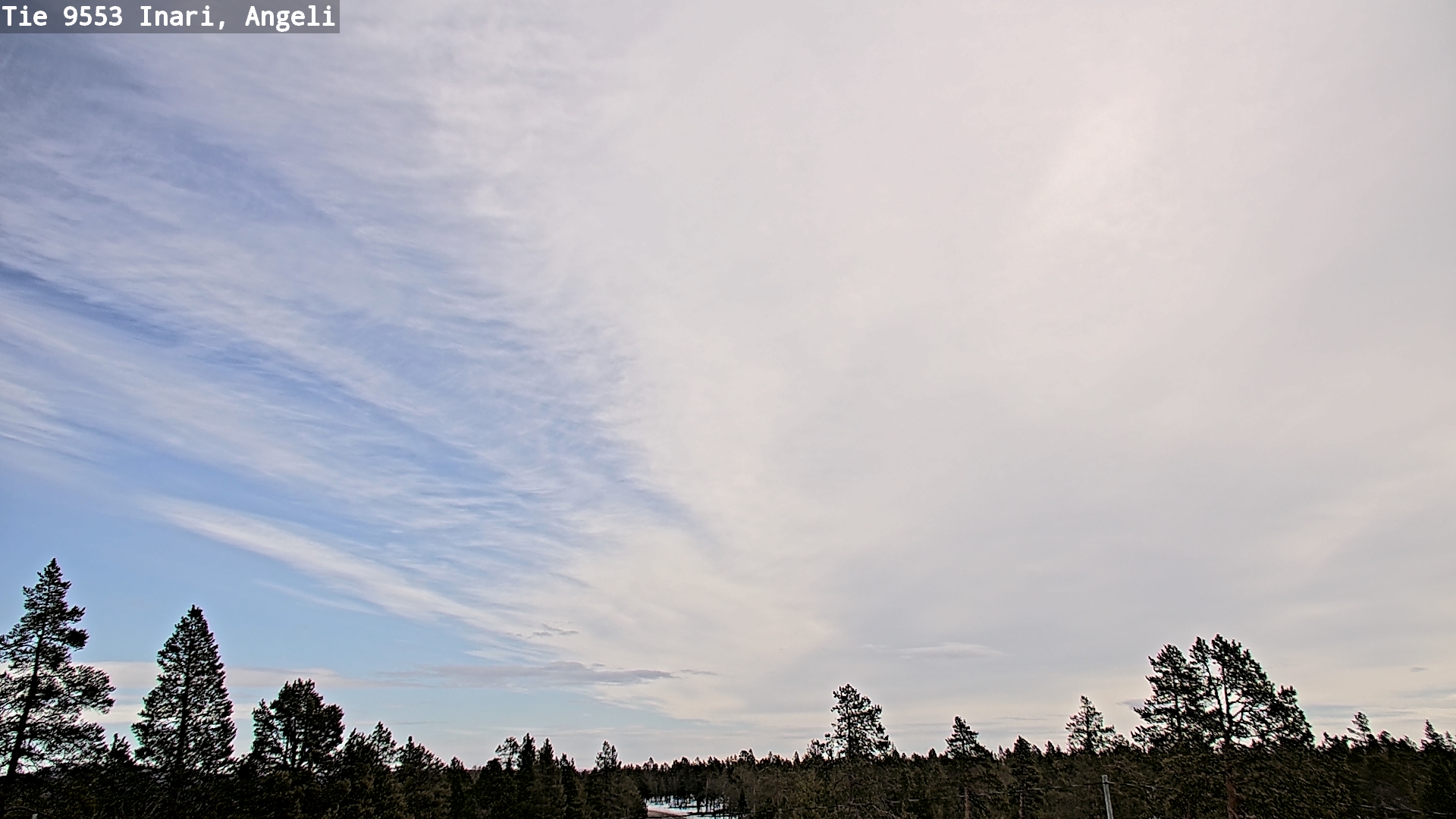Weather Camera Image Road 9553 Inari, Angeli, Lintupuolivaara, Inari, Lappi