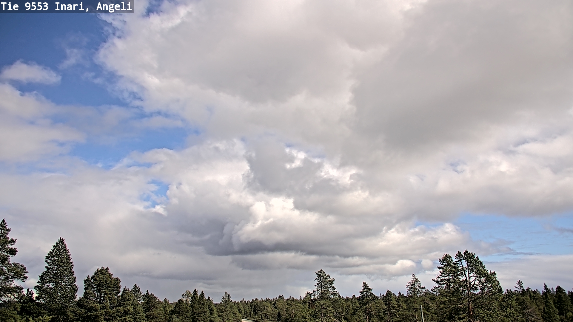 Weather Camera Image Väg 9553 Inari, Angeli, Lintupuolivaara, Inari, Lappi