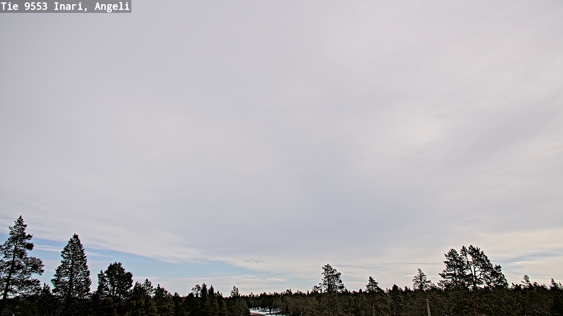 Weather Camera Image Road 9553 Inari, Angeli, Lintupuolivaara, Inari, Lappi