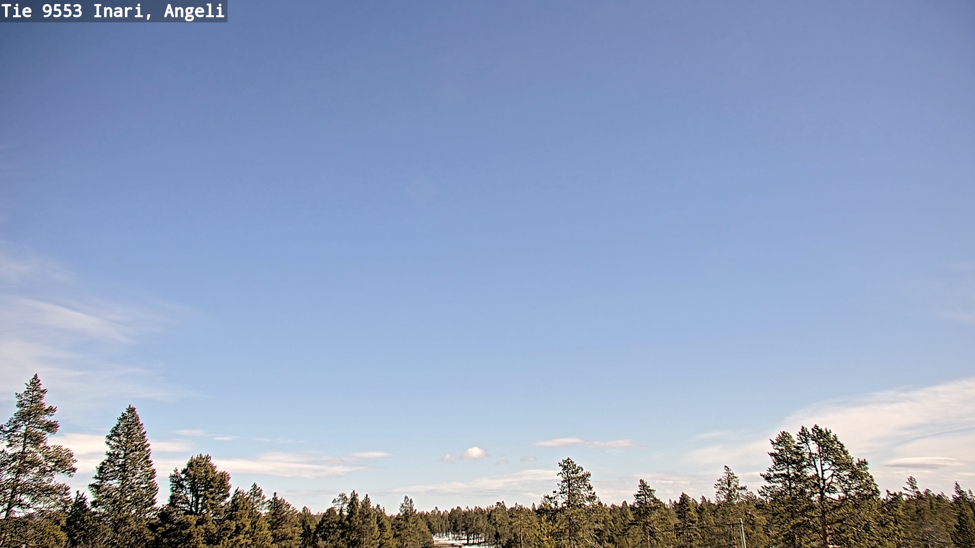 Weather Camera Image Road 9553 Inari, Angeli, Lintupuolivaara, Inari, Lappi