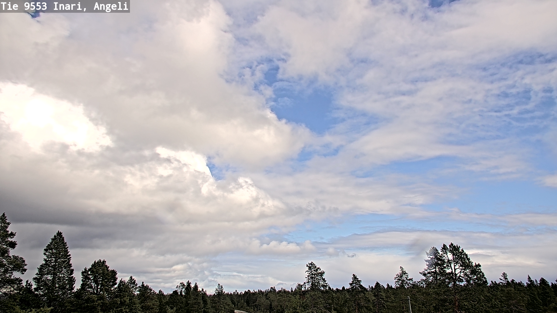 Weather Camera Image Väg 9553 Inari, Angeli, Lintupuolivaara, Inari, Lappi