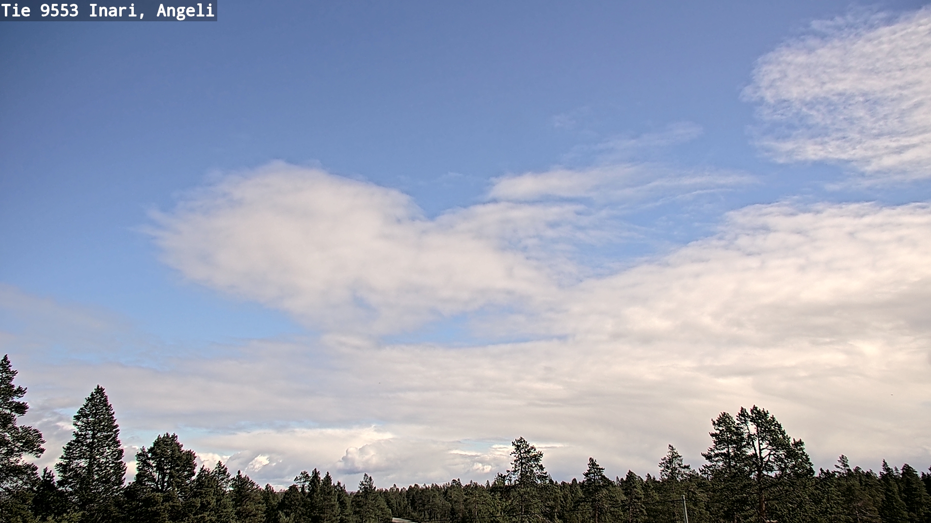 Weather Camera Image Road 9553 Inari, Angeli, Lintupuolivaara, Inari, Lappi