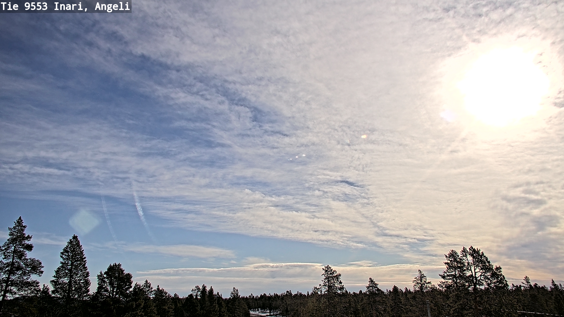 Weather Camera Image Road 9553 Inari, Angeli, Lintupuolivaara, Inari, Lappi