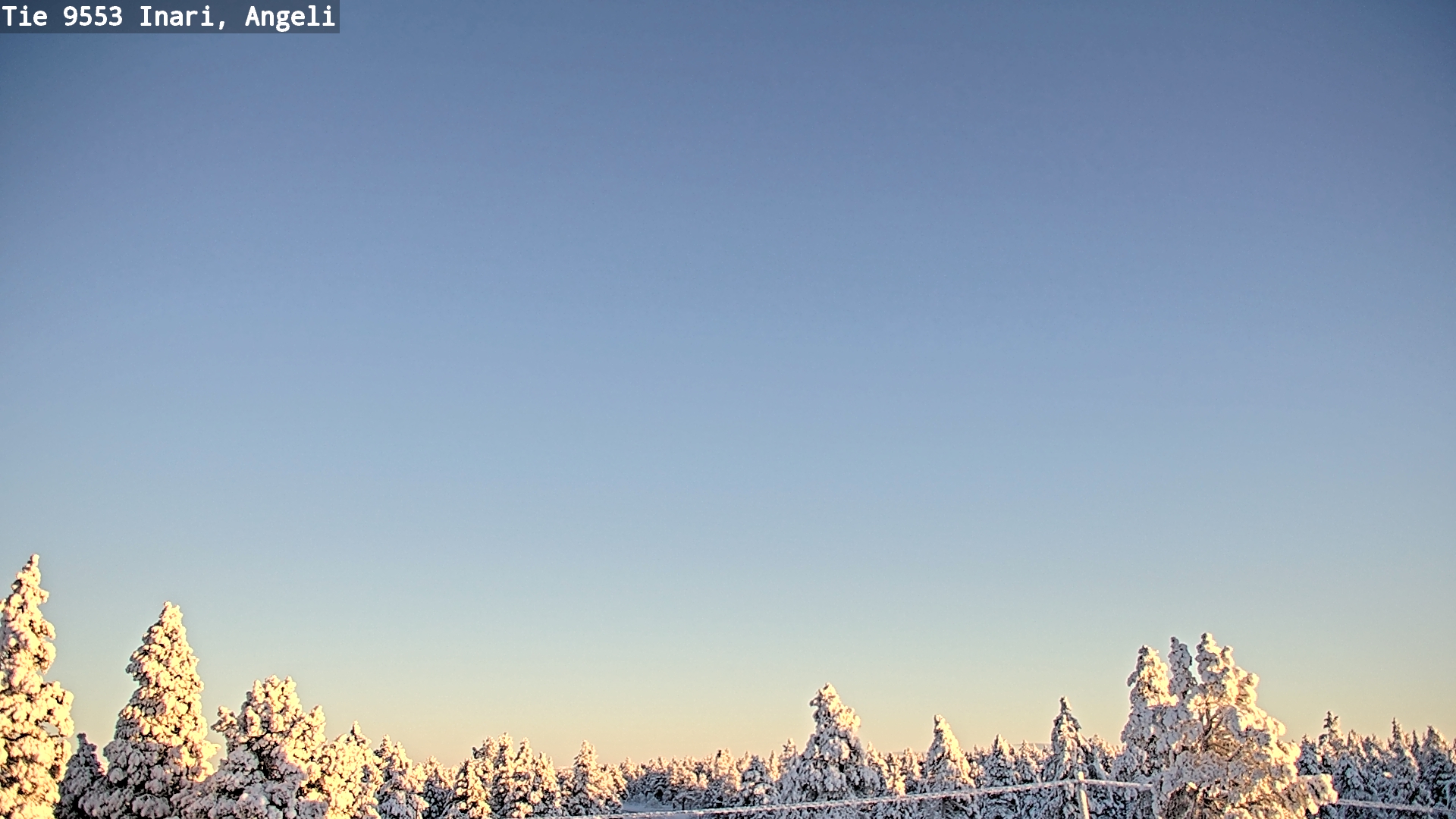Weather Camera Image Road 9553 Inari, Angeli, Lintupuolivaara, Inari, Lappi