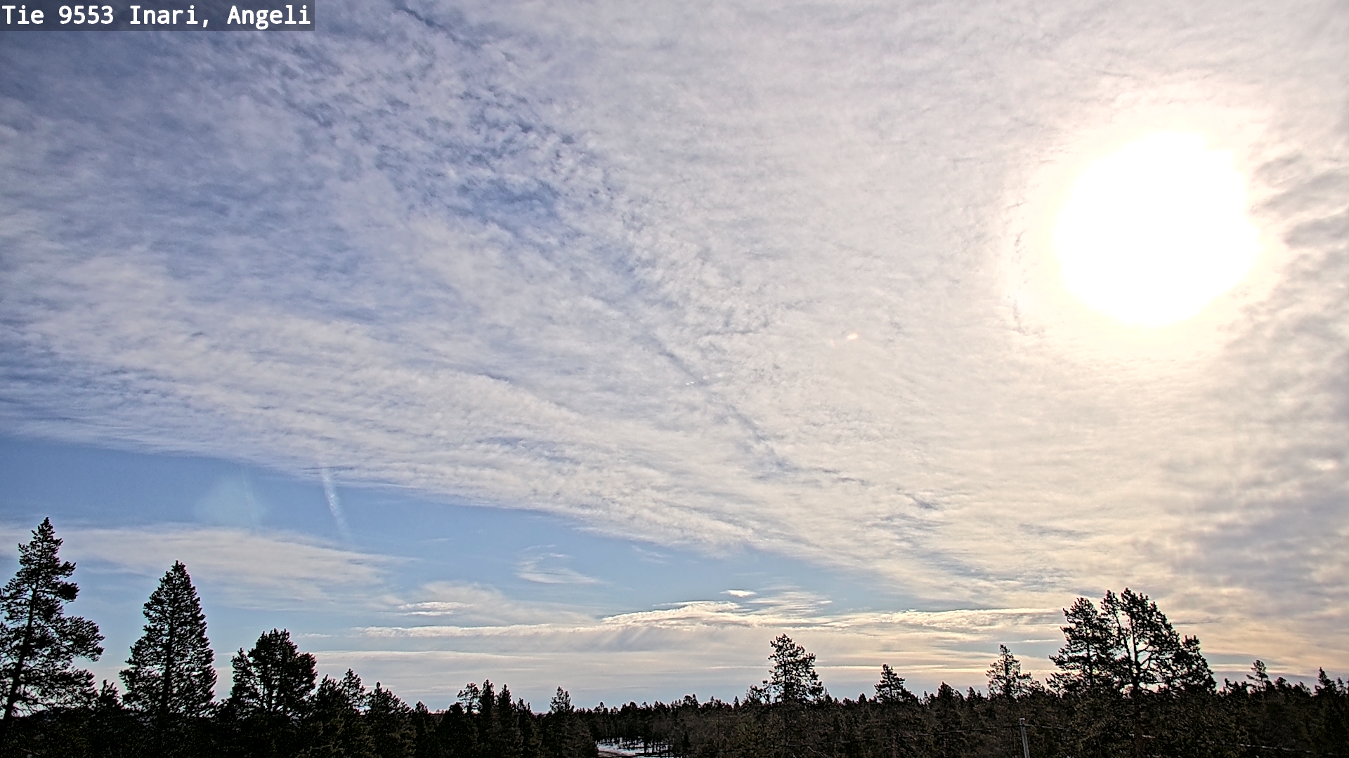Weather Camera Image Road 9553 Inari, Angeli, Lintupuolivaara, Inari, Lappi