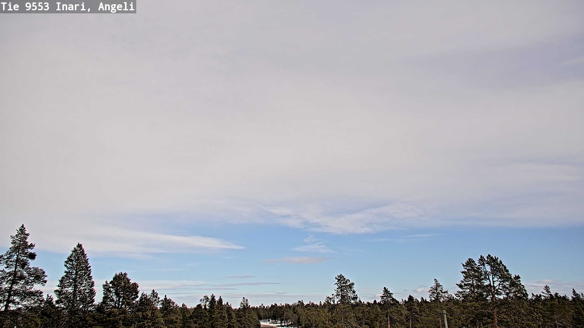 Weather Camera Image Road 9553 Inari, Angeli, Lintupuolivaara, Inari, Lappi