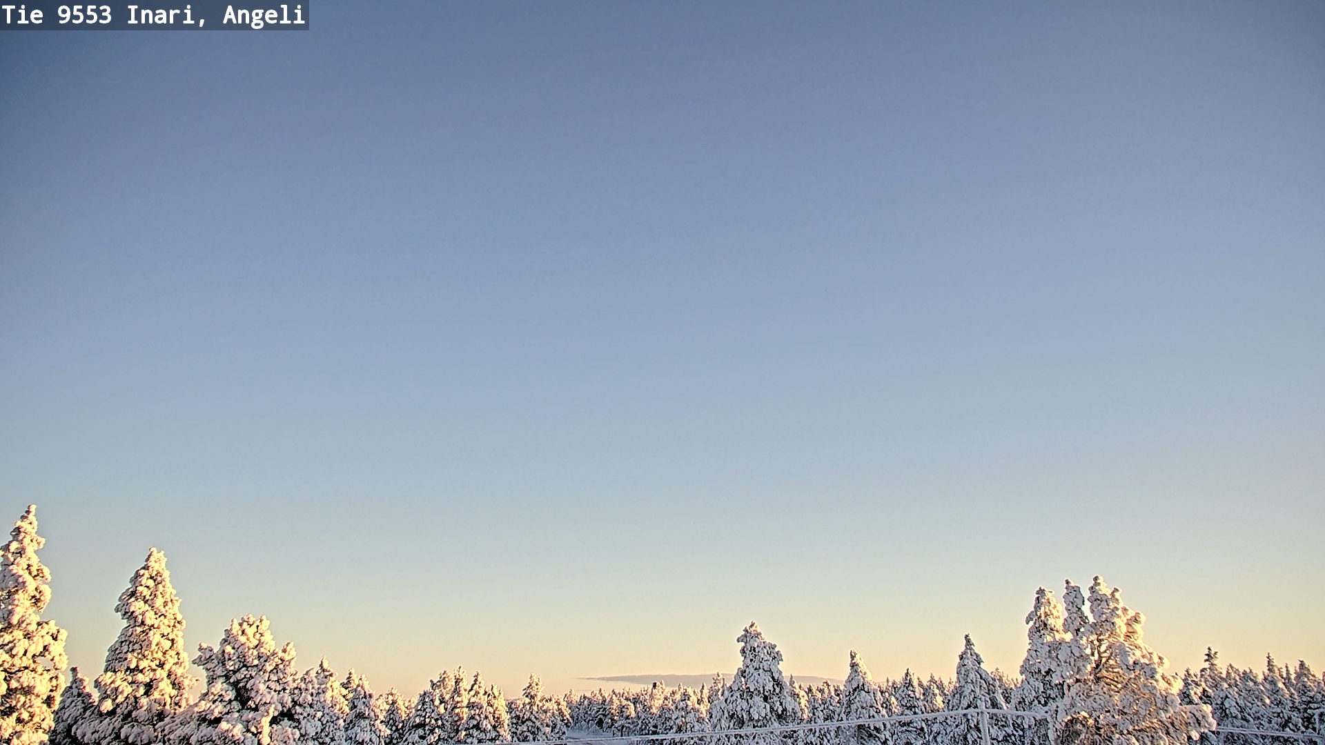 Weather Camera Image Road 9553 Inari, Angeli, Lintupuolivaara, Inari, Lappi