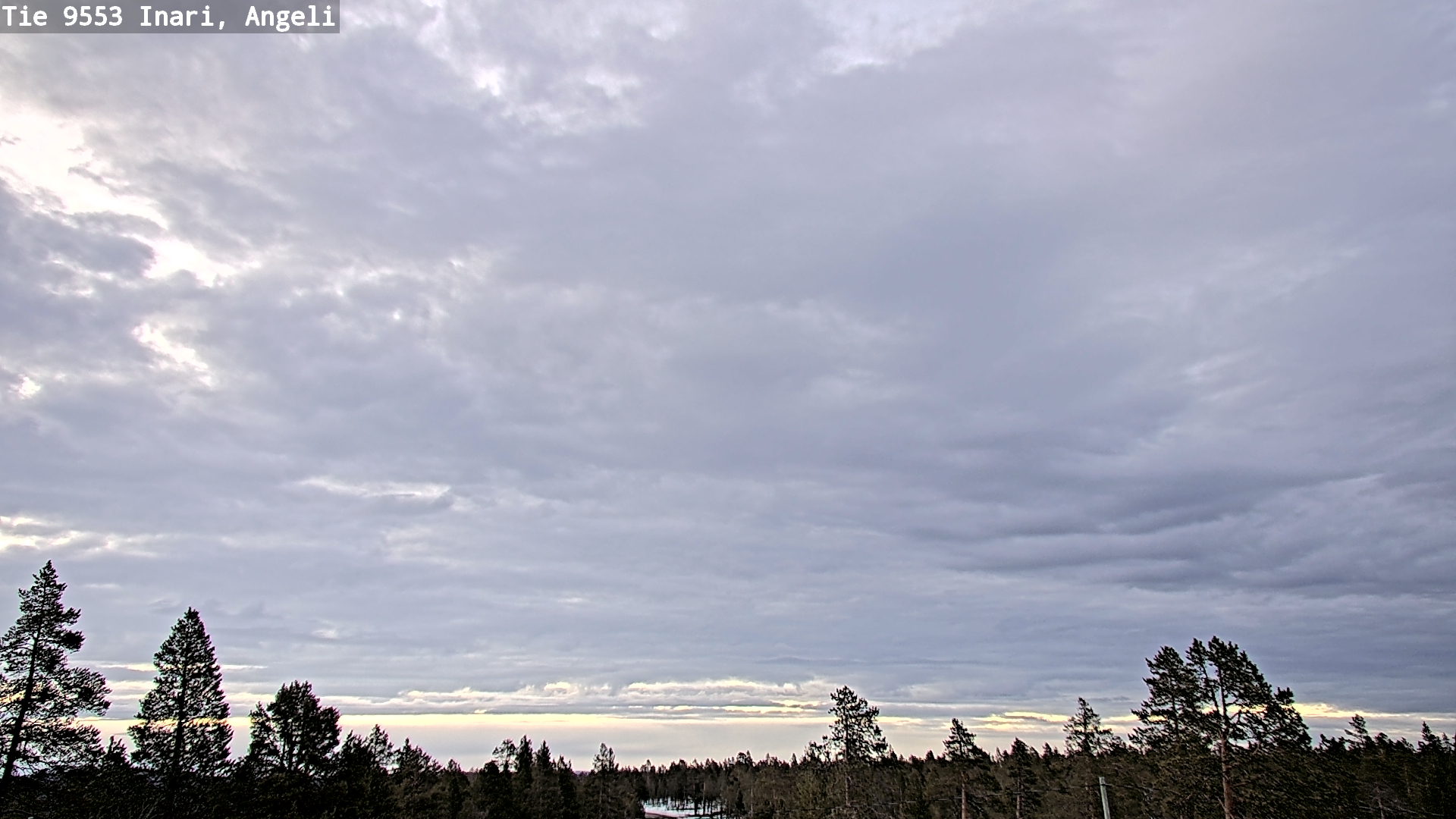 Weather Camera Image Road 9553 Inari, Angeli, Lintupuolivaara, Inari, Lappi