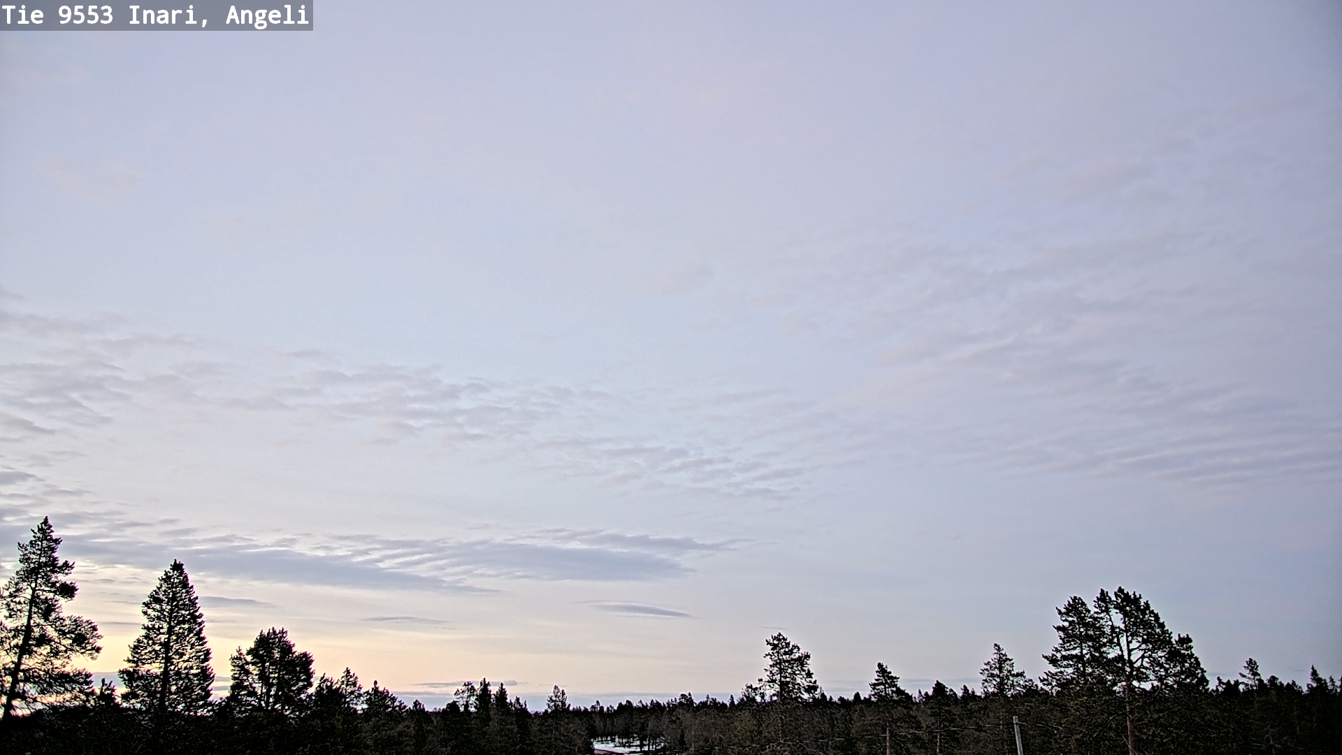 Weather Camera Image Road 9553 Inari, Angeli, Lintupuolivaara, Inari, Lappi